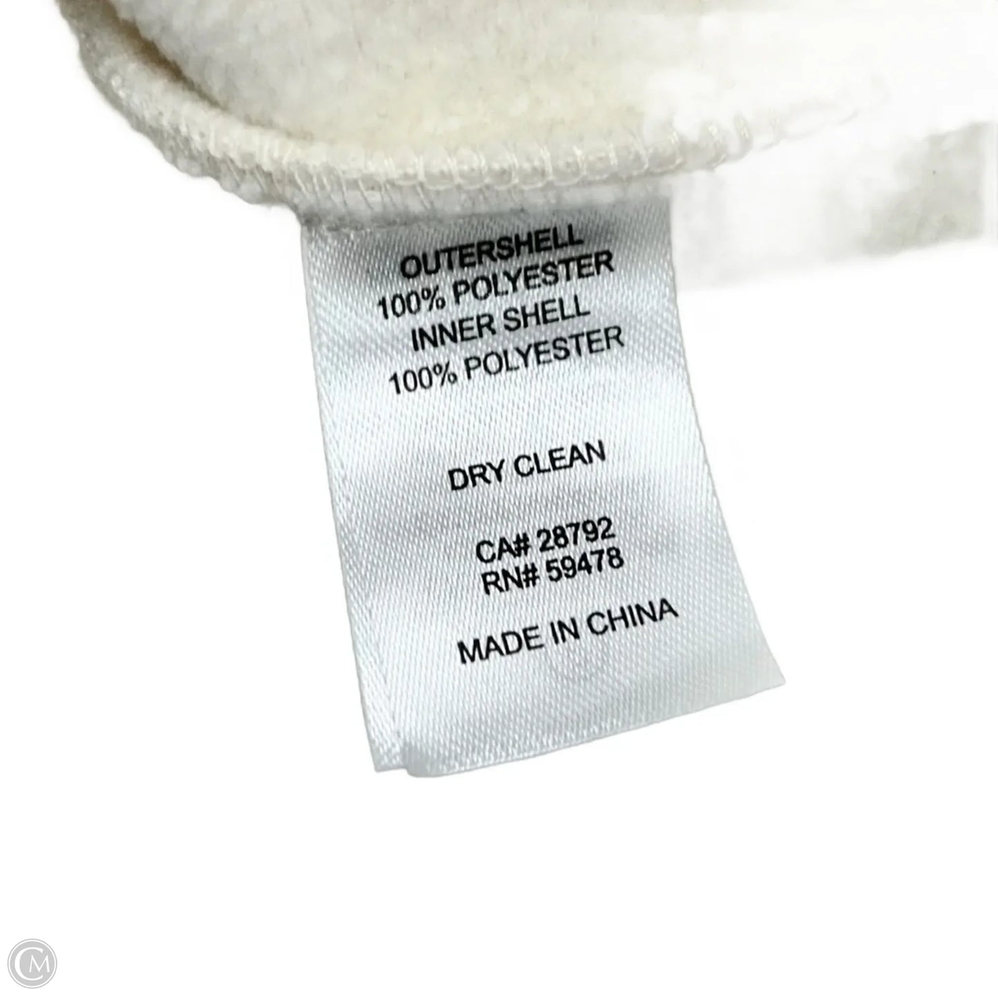 Coat Peacoat By Joie In Cream, Size: L