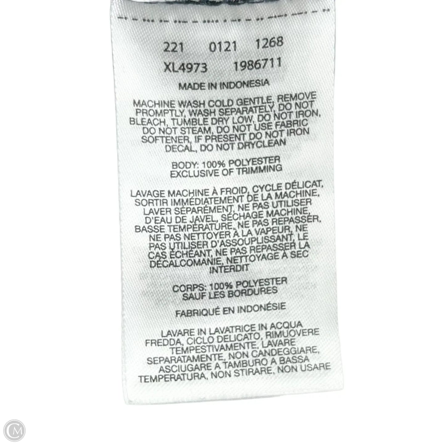 Jacket Fleece By Columbia In Blue & Cream, Size: M