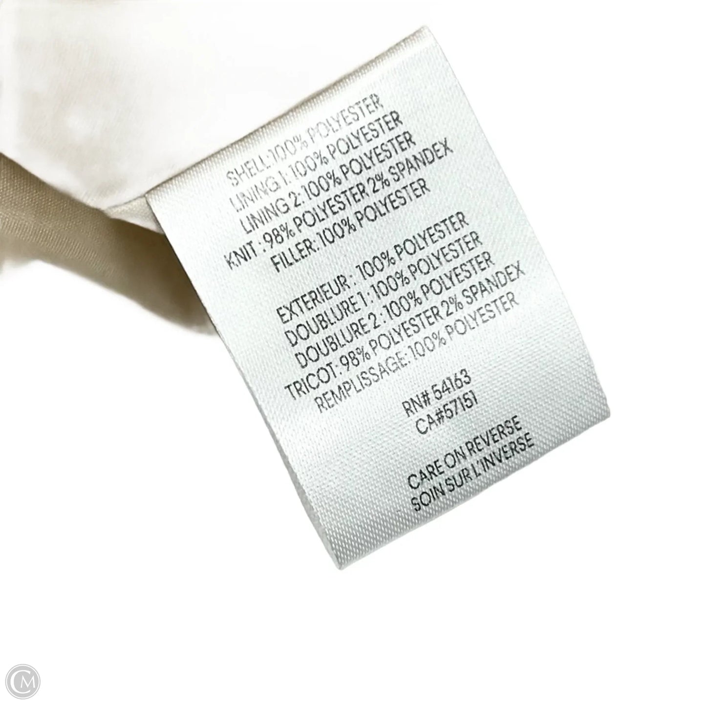 Coat Puffer & Quilted By Calvin Klein In Tan, Size: L