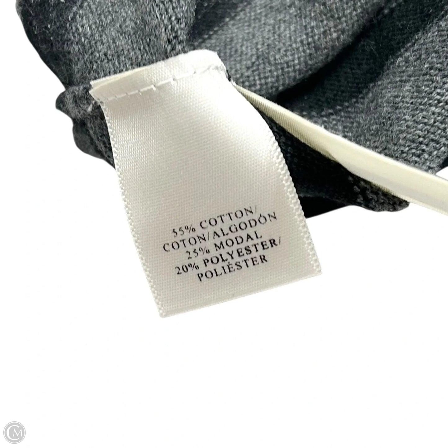 Top Long Sleeve By Ann Taylor In Black & Grey, Size: Lp