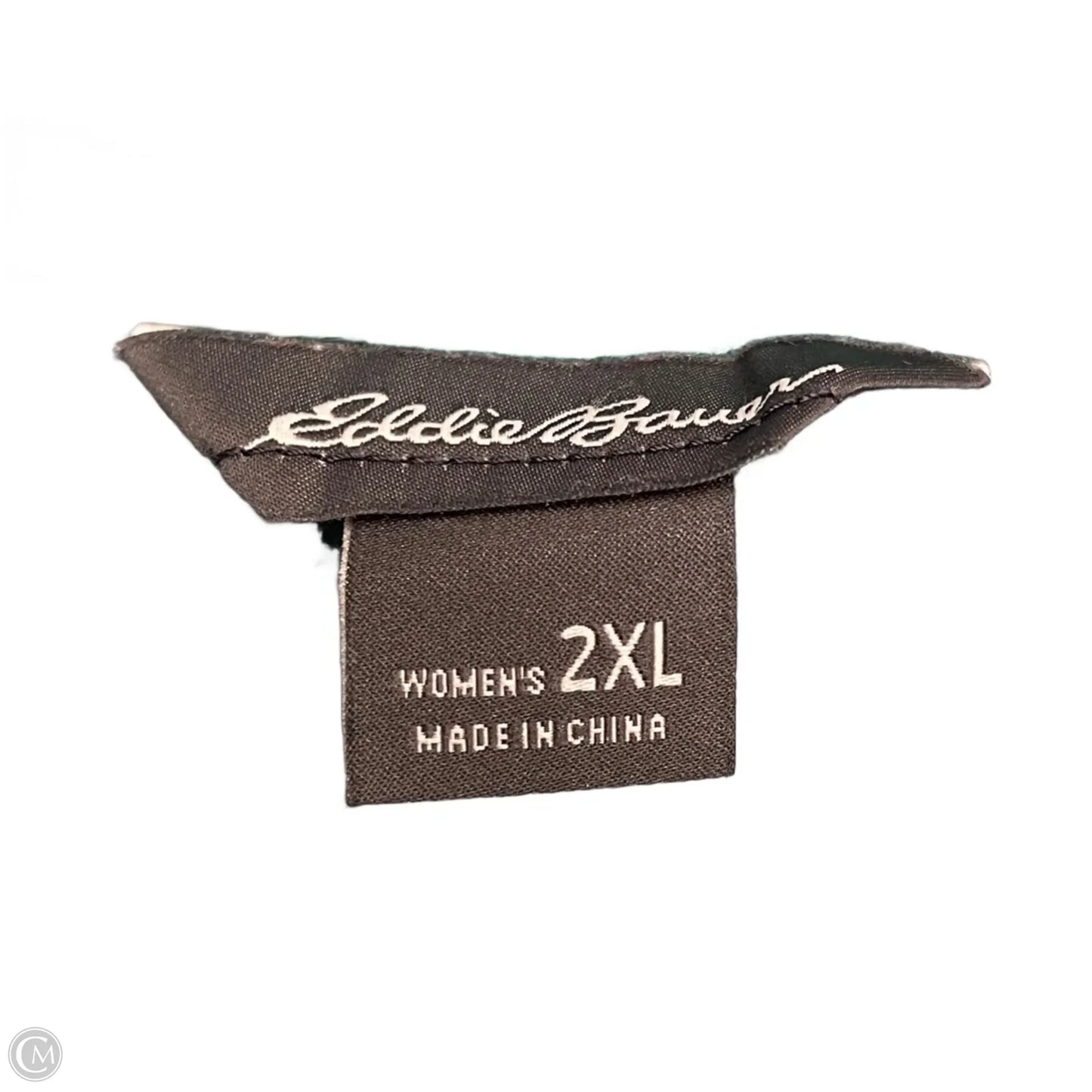 Athletic Sweatshirt Collar By Eddie Bauer In Aqua, Size: 2x