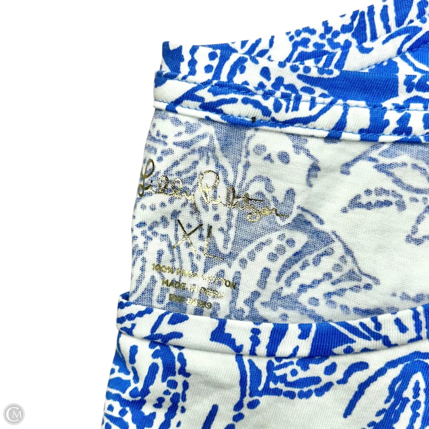 Dress Designer By Lilly Pulitzer In Blue & White, Size: Xl