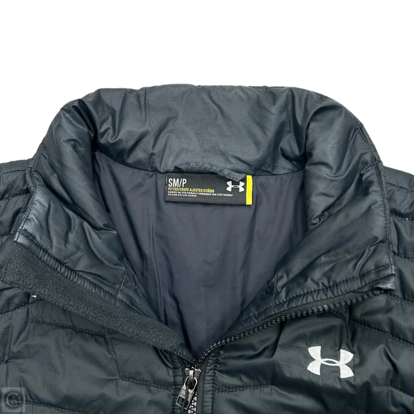 Jacket Puffer & Quilted By Under Armour In Black, Size: S