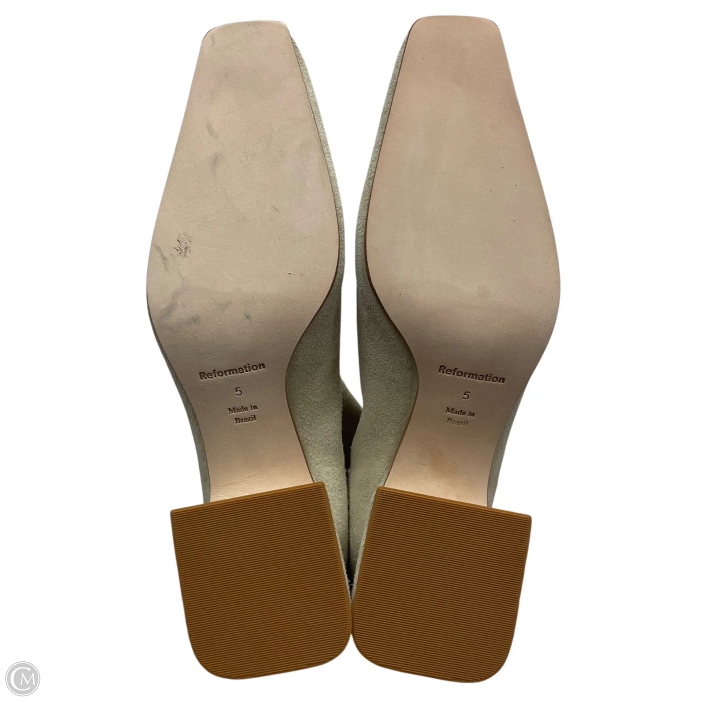 Boots Ankle Heels By Reformation In Cream, Size: 5