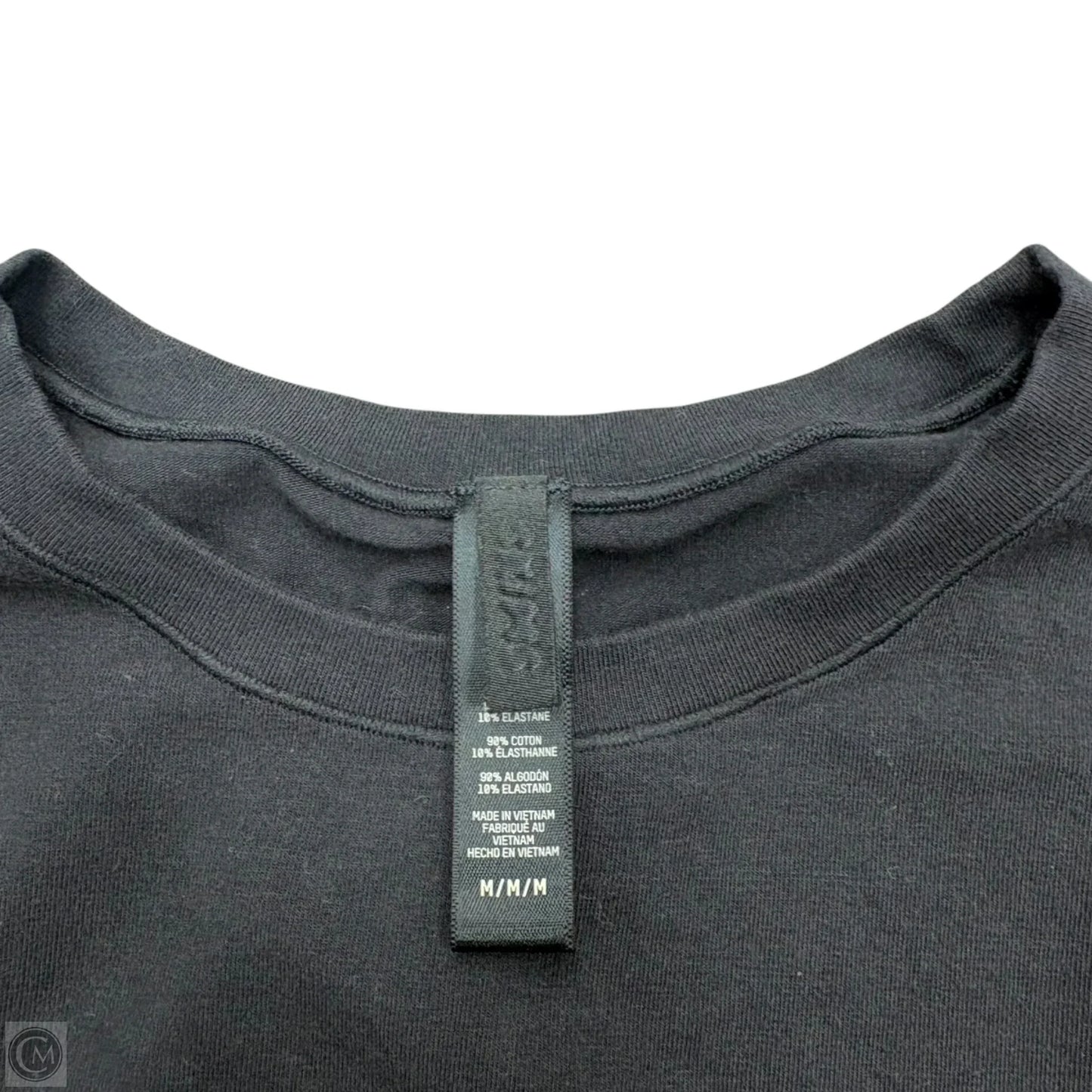 Top Long Sleeve By Skims In Black, Size: M