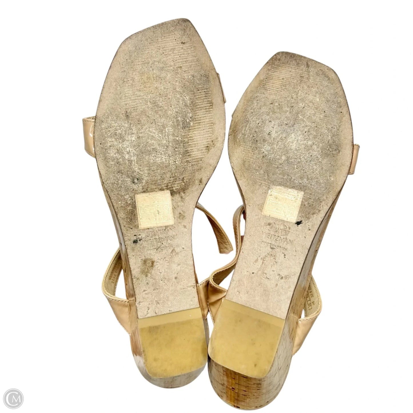 Sandals Designer By Stuart Weitzman In Cream, Size: 9
