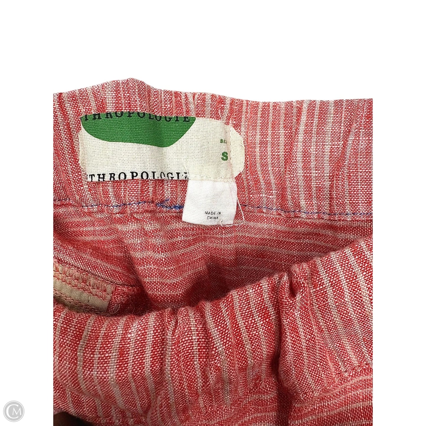 Pants Linen By Anthropologie In Striped Pattern, Size: S