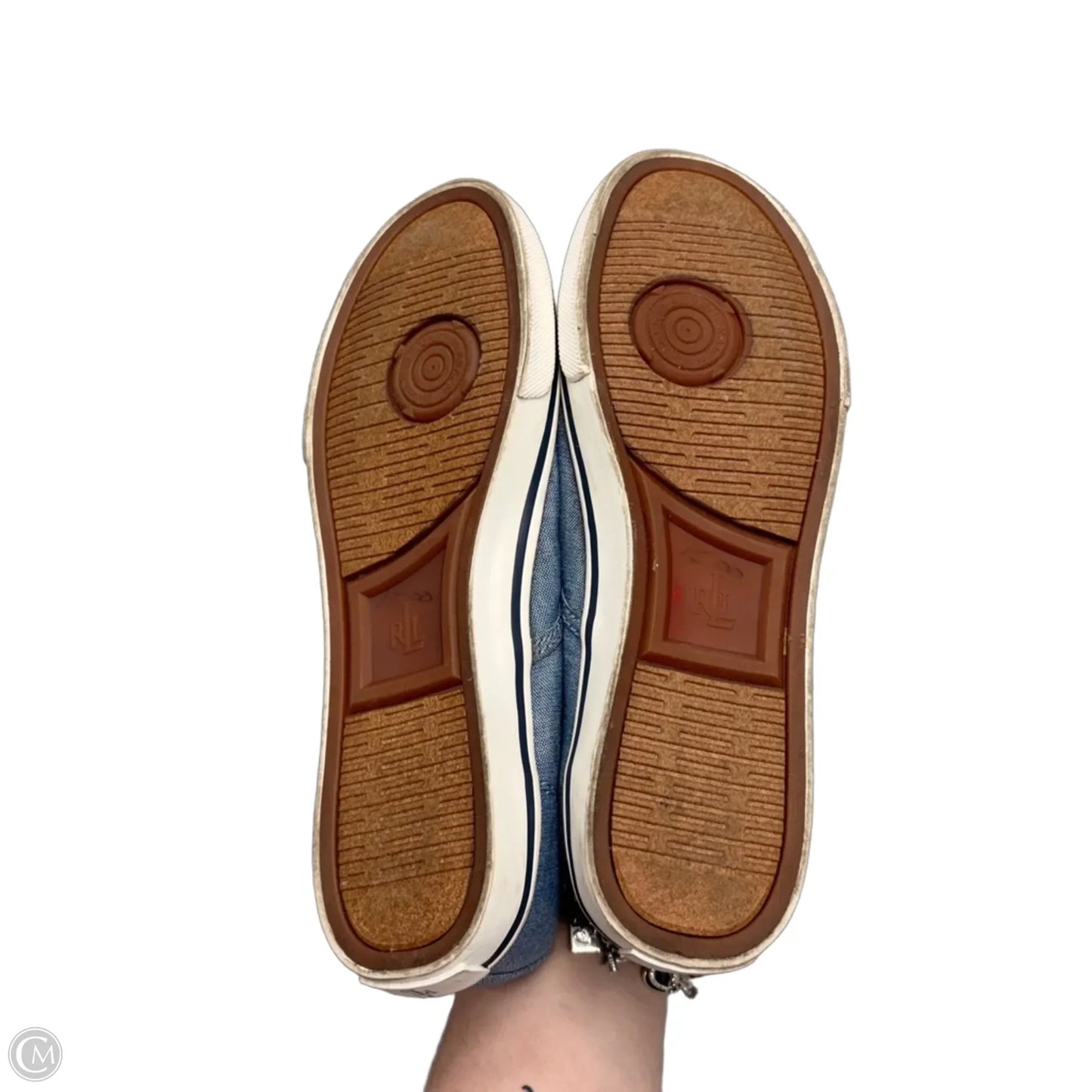 Shoes Sneakers By Lauren By Ralph Lauren In Blue Denim, Size: 6