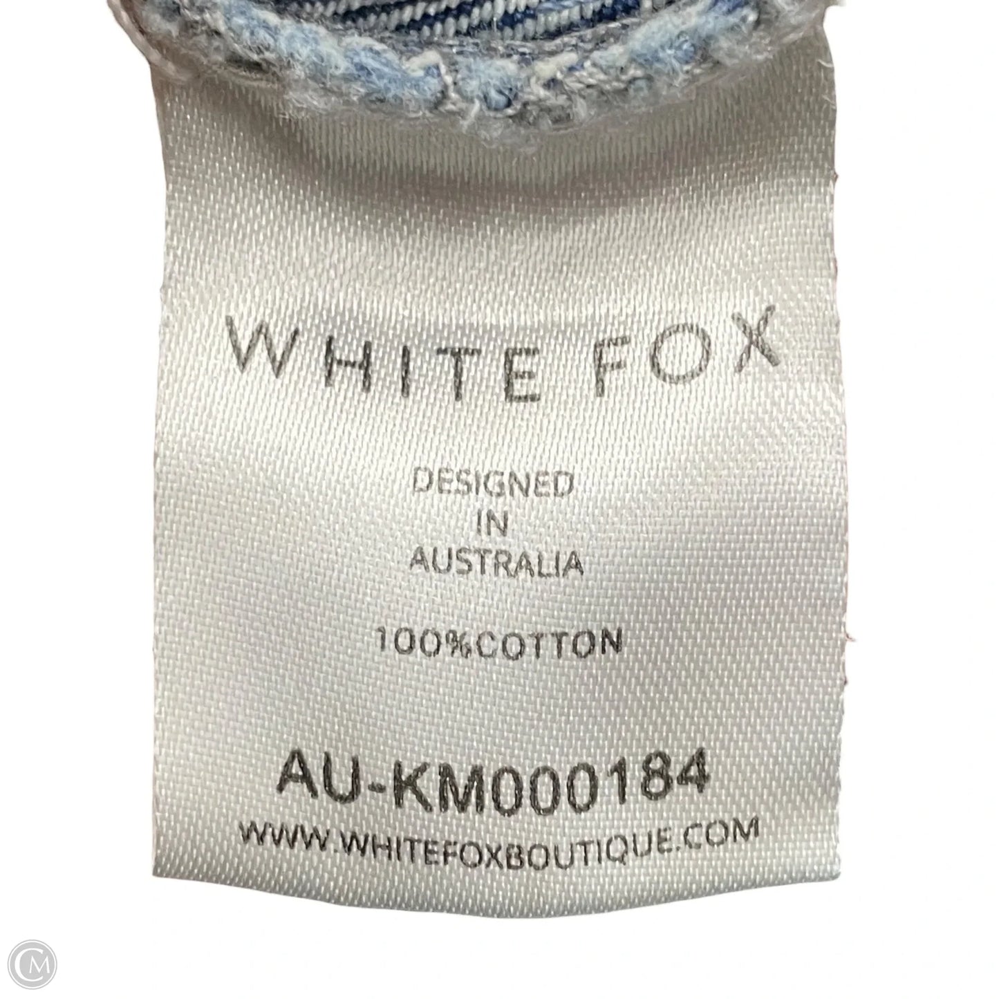 Skirt Set 2pc By White Fox In Blue Denim, Size: S/M
