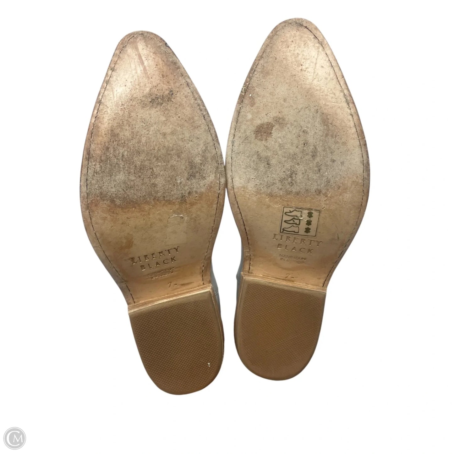 Boots Western By Liberty Black In White, Size: 7