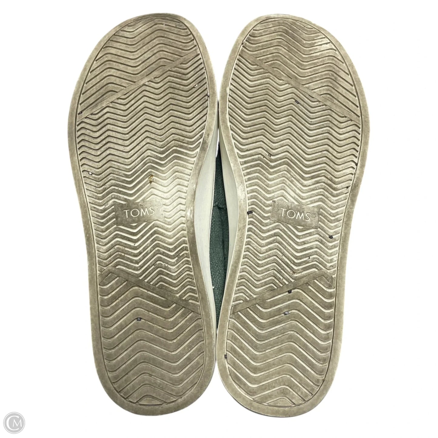 Shoes Flats By Toms In Green, Size: 9