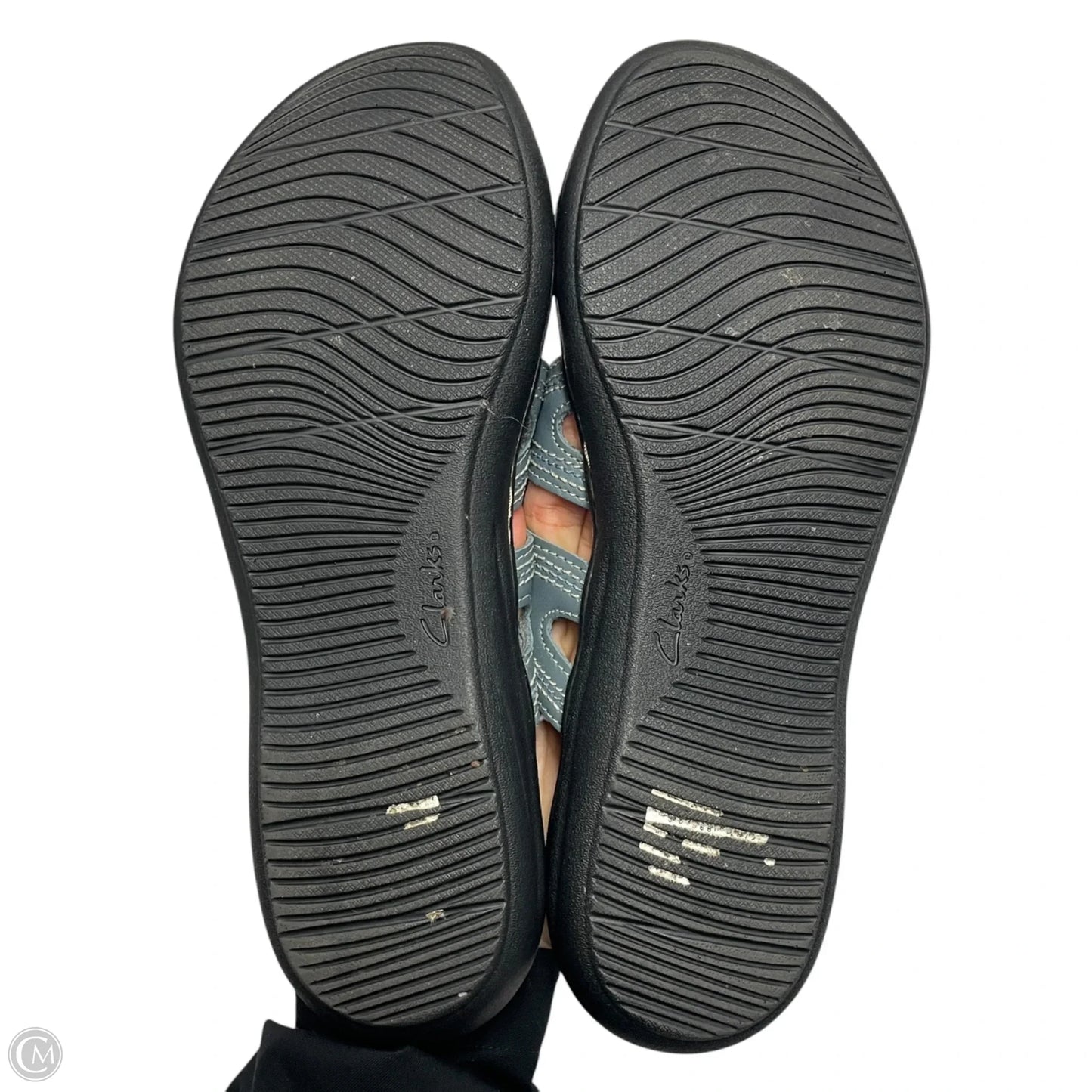 Sandals Flats By Clarks In Blue, Size: 9