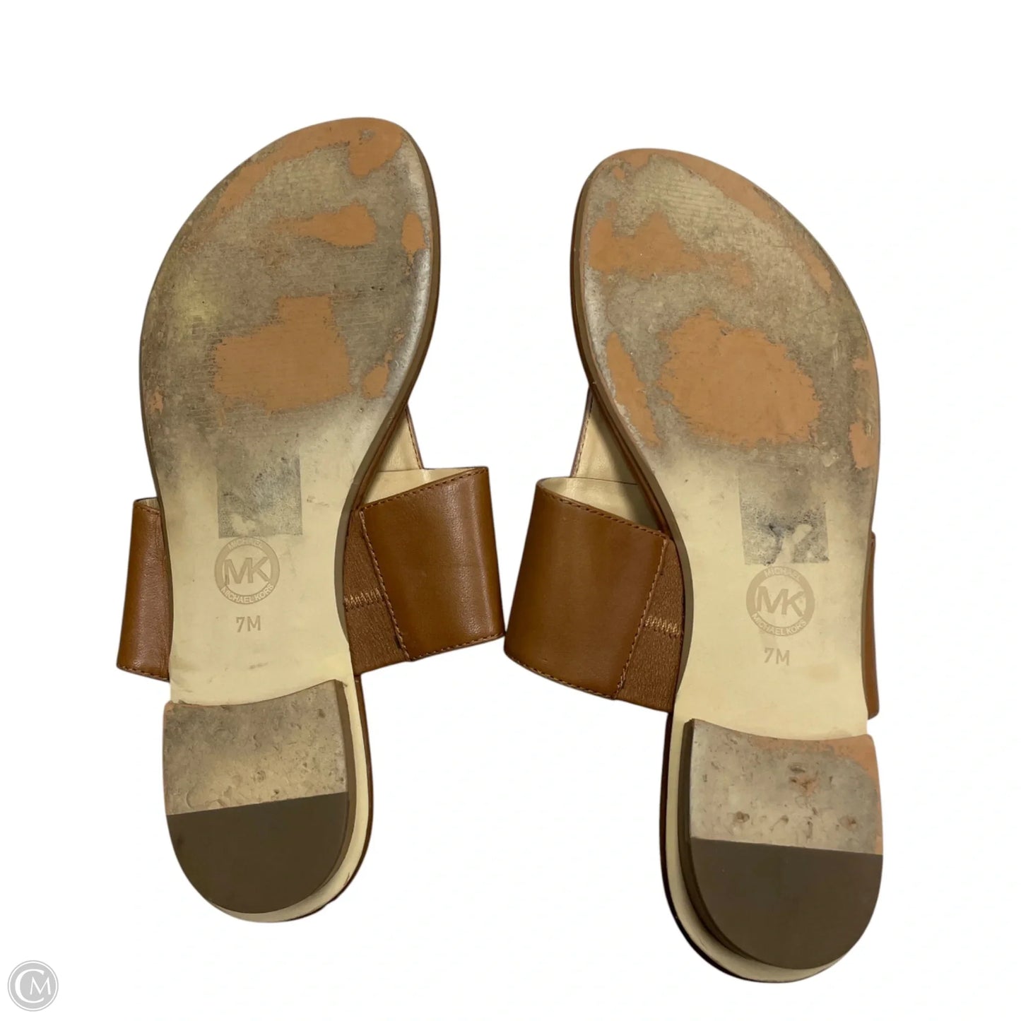 Sandals Flats By Michael By Michael Kors In Tan, Size: 7