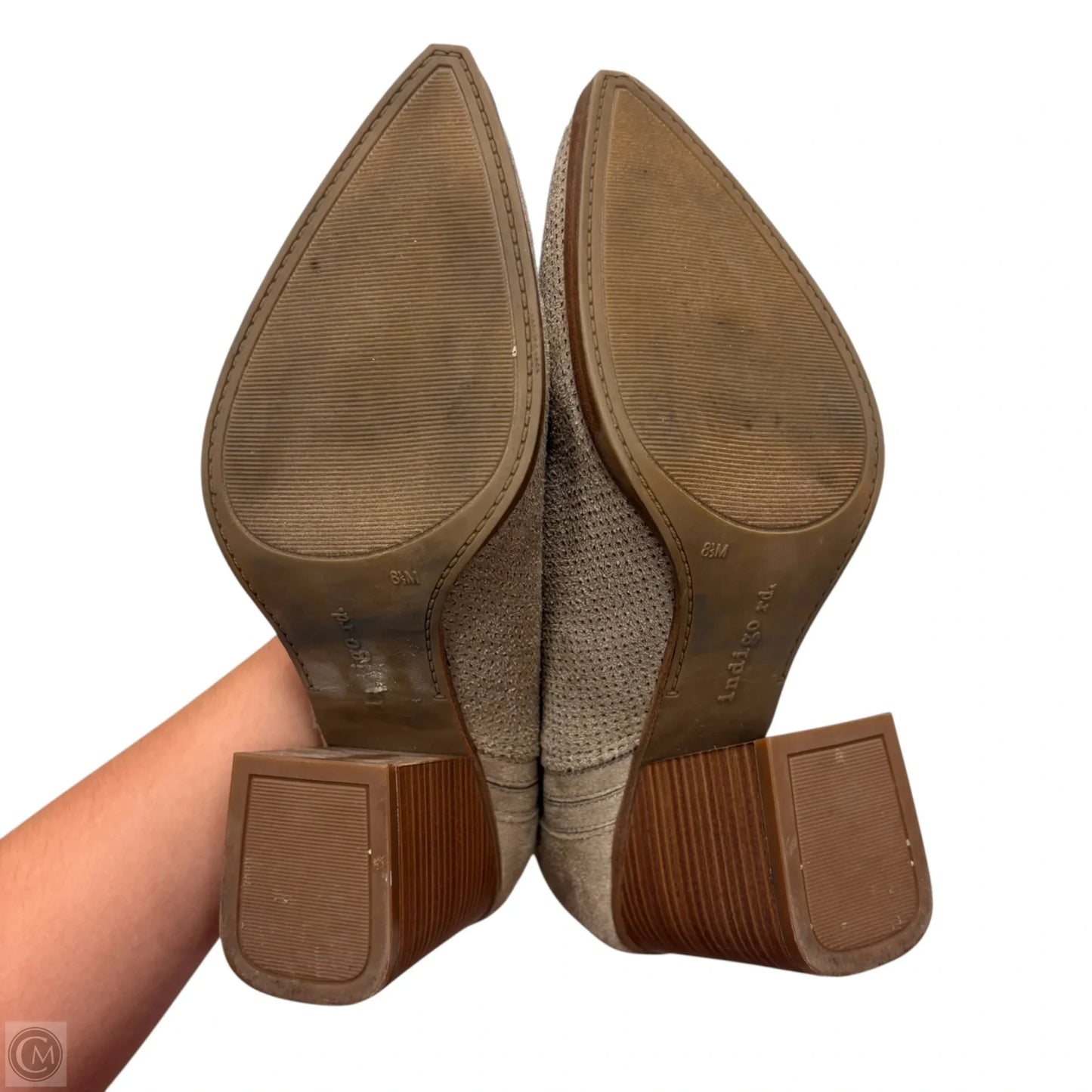 Boots Ankle Heels By Indigo Rd In Taupe, Size: 8.5
