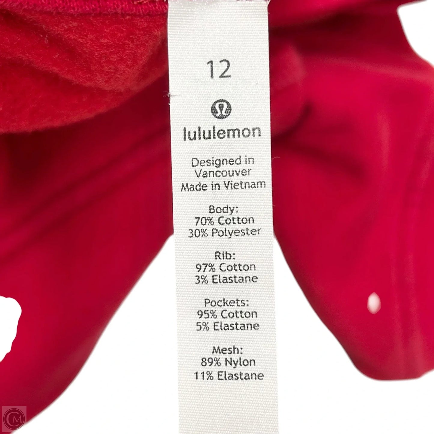 Athletic Jacket By Lululemon In Red, Size: L