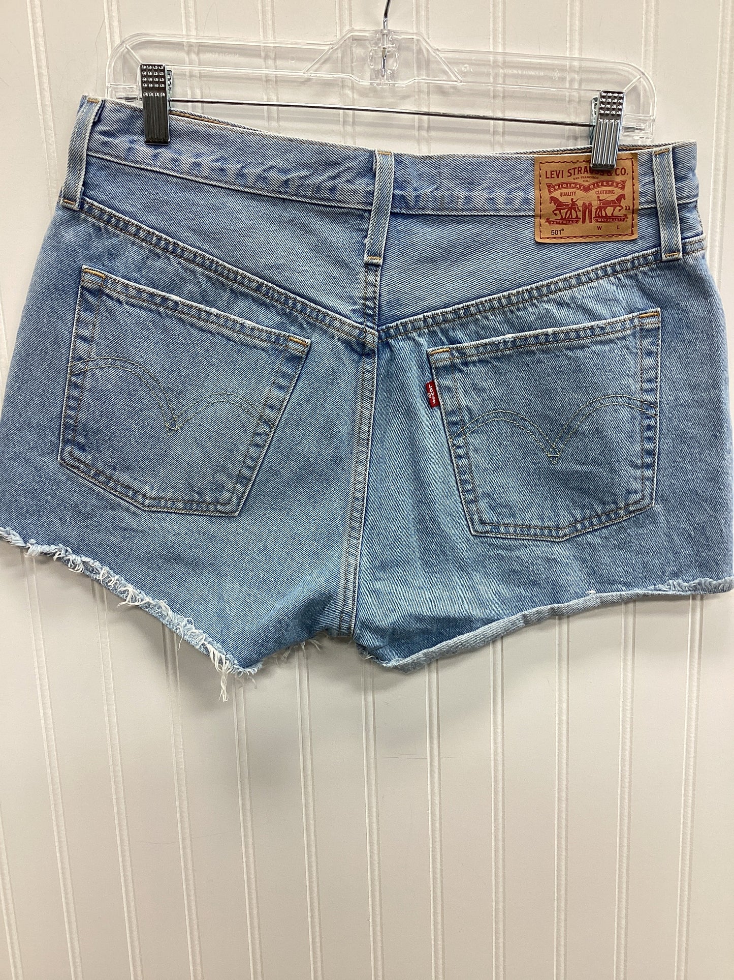 Shorts By Levis In Blue Denim, Size:10