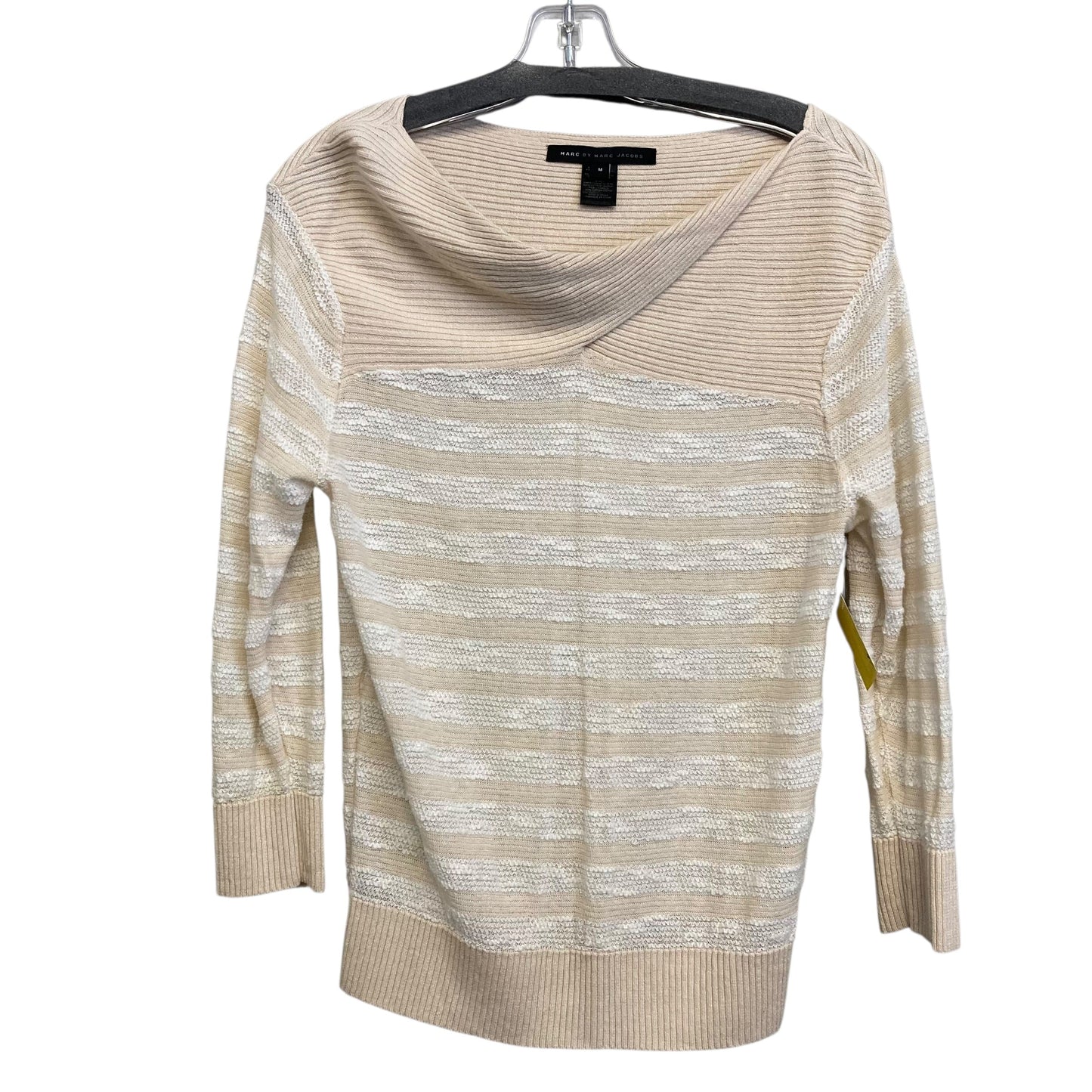 Sweater Designer By Marc By Marc Jacobs In Tan & White, Size:M
