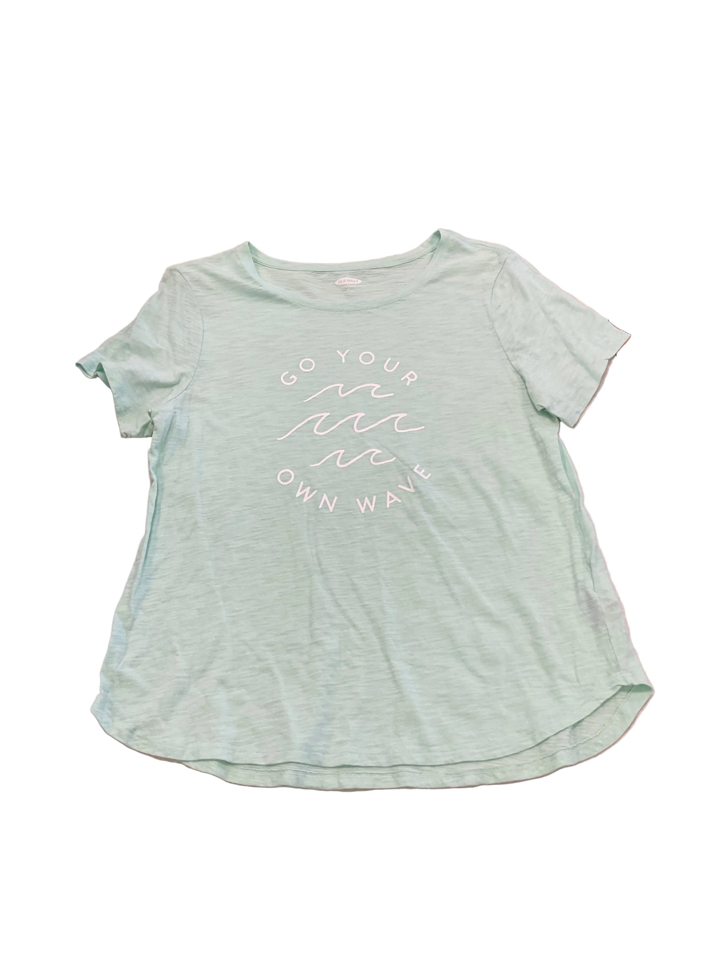 Top Ss Basic By Old Navy In Aqua, Size:L