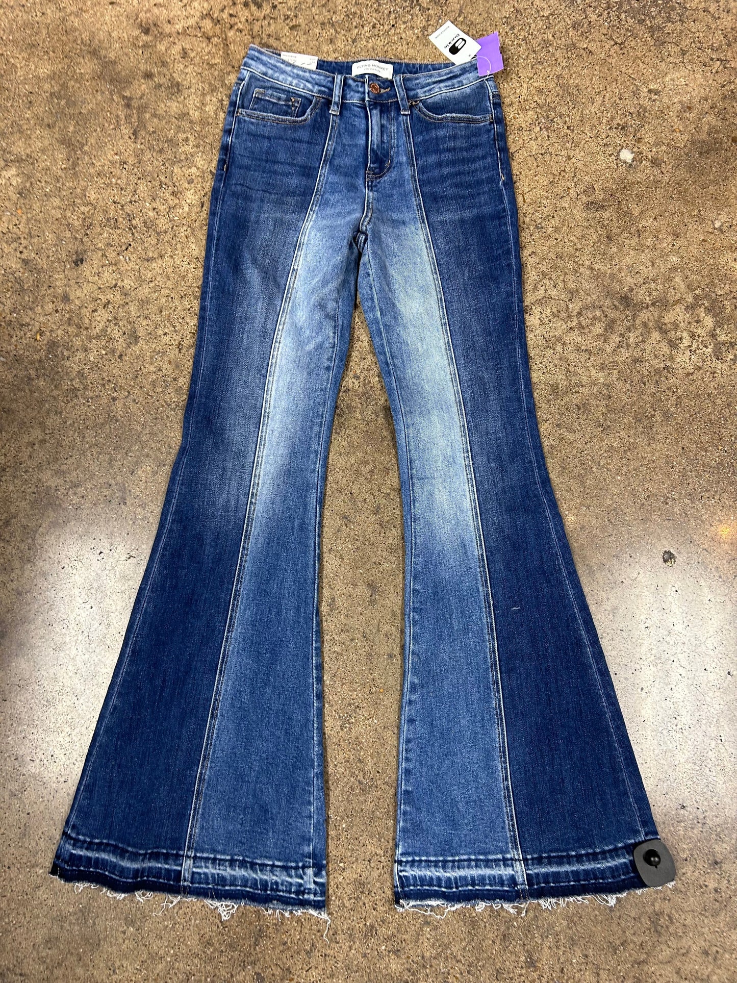 Jeans Flared By Flying Monkey In Blue, Size:4