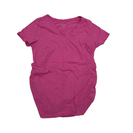 Maternity Top Short Sleeve By Isabel Maternity  Size: L