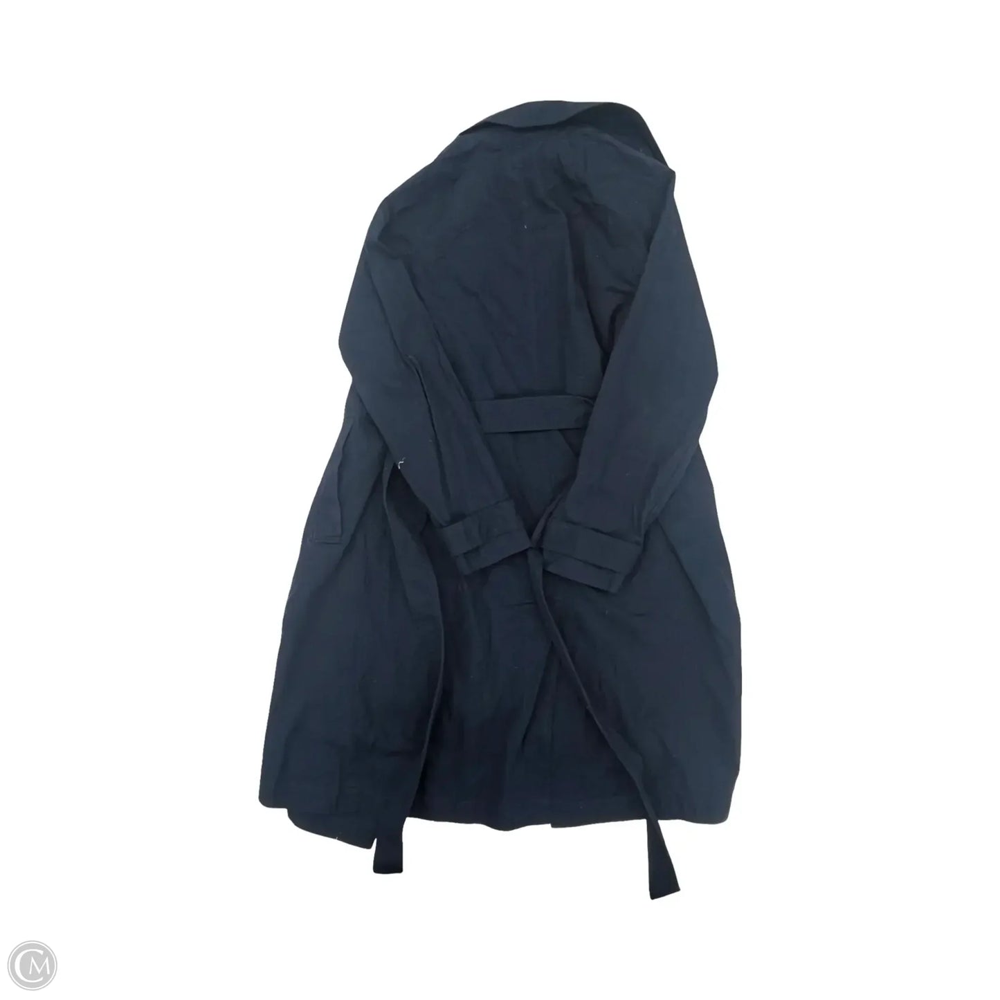Coat Trench Coat By Free Assembly In Navy, Size: L