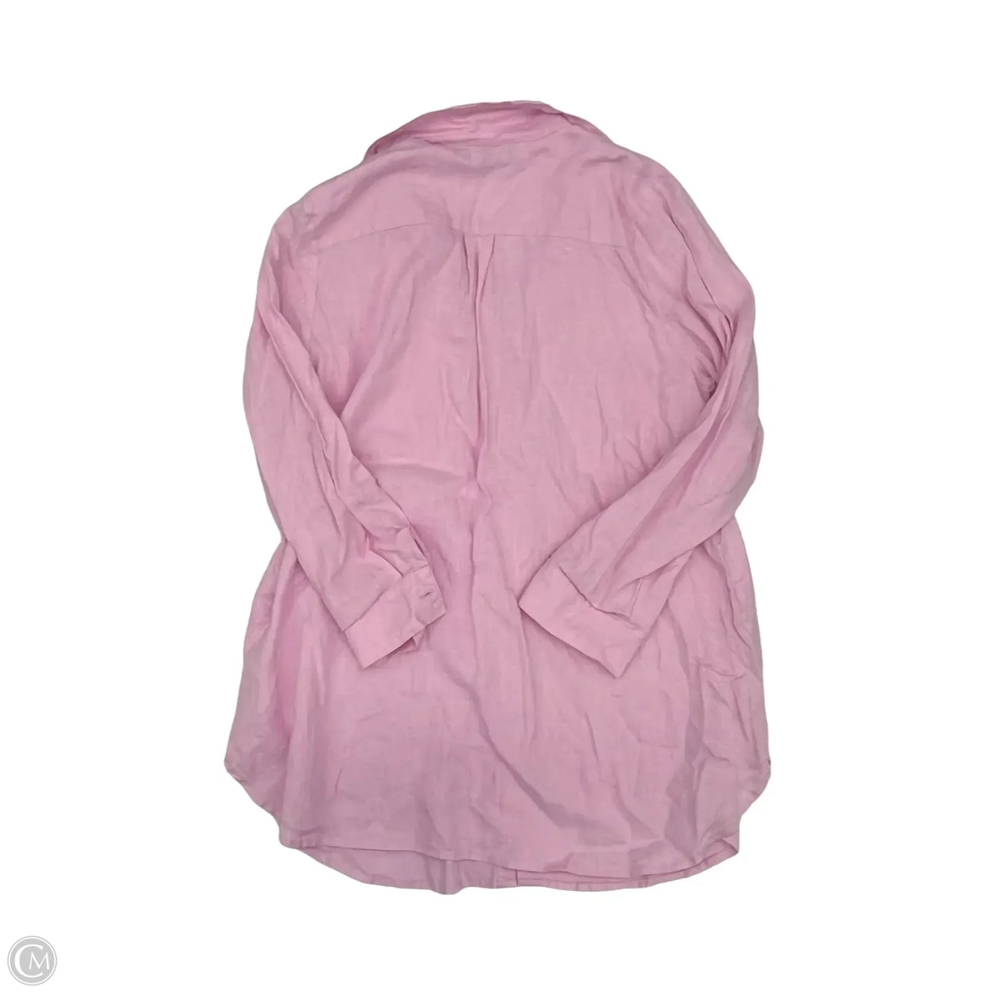 Tunic Long Sleeve By Flax In Pink, Size: L