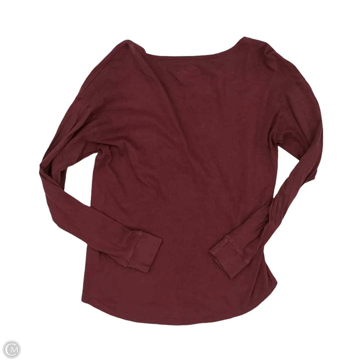 Top Long Sleeve By Madewell In Red, Size: Xs