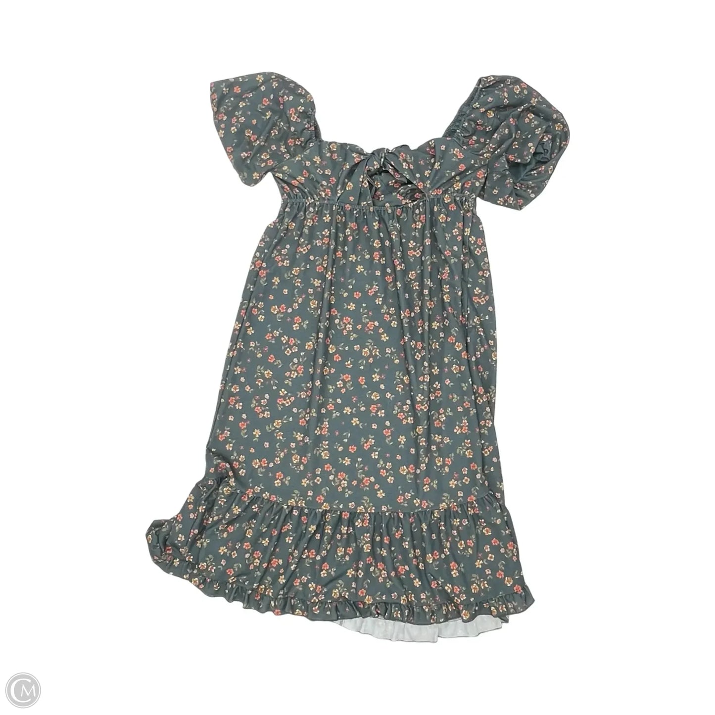 Dress Casual Midi By Originality In Floral Print, Size: Xl