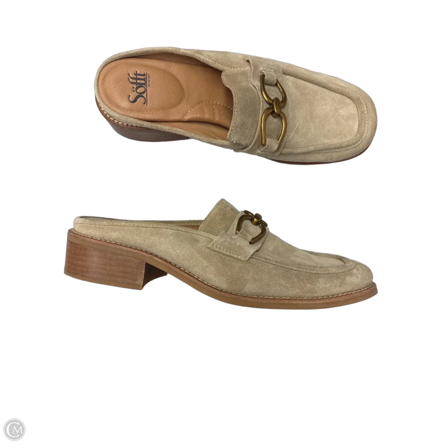 Shoes Heels Block By Sofft In Tan, Size: 9.5