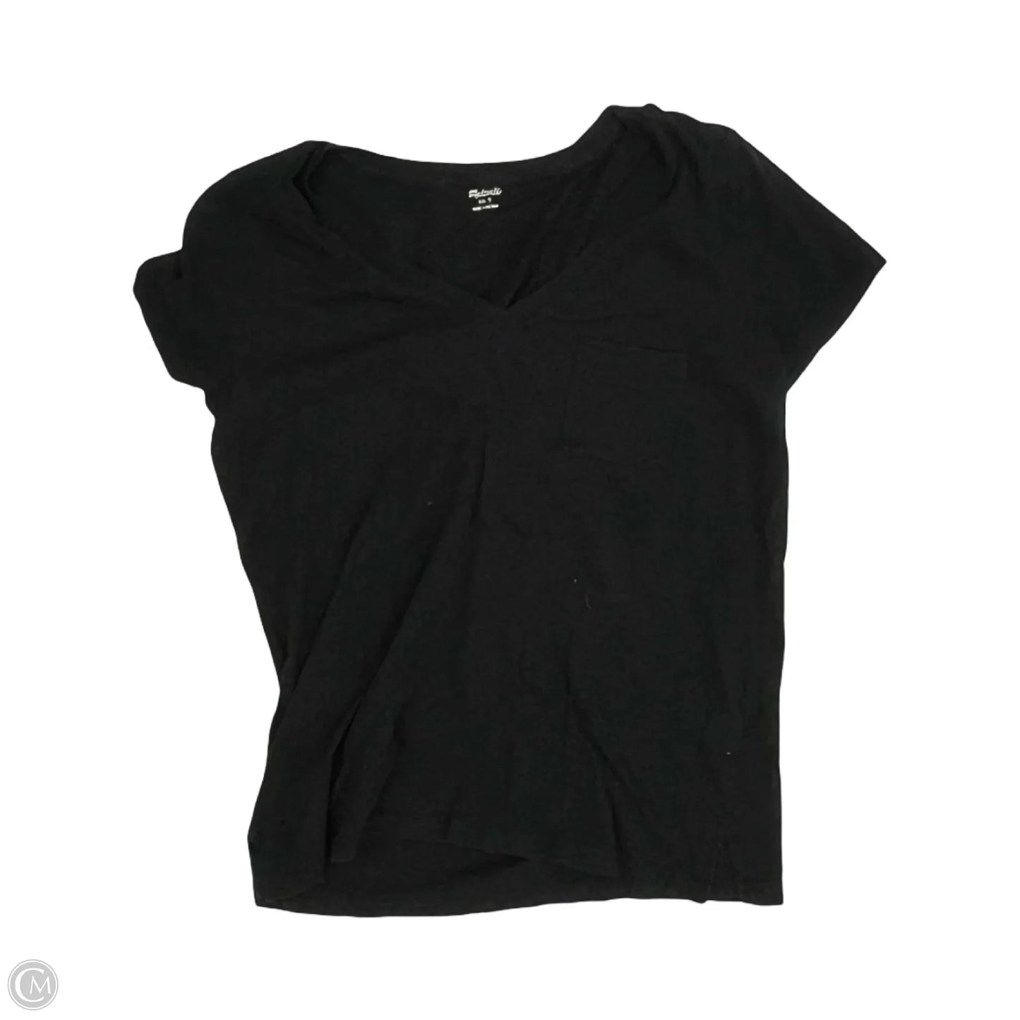 Top Short Sleeve By Madewell In Black, Size: S