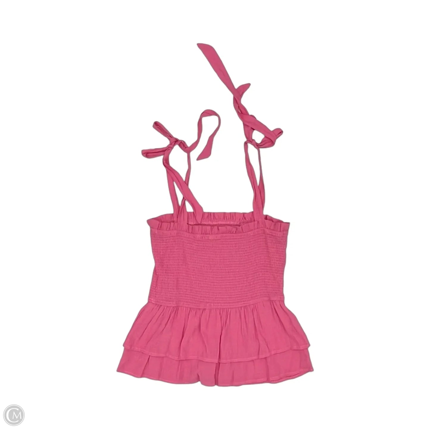 Blouse Sleeveless By Blu Pepper In Pink, Size: L