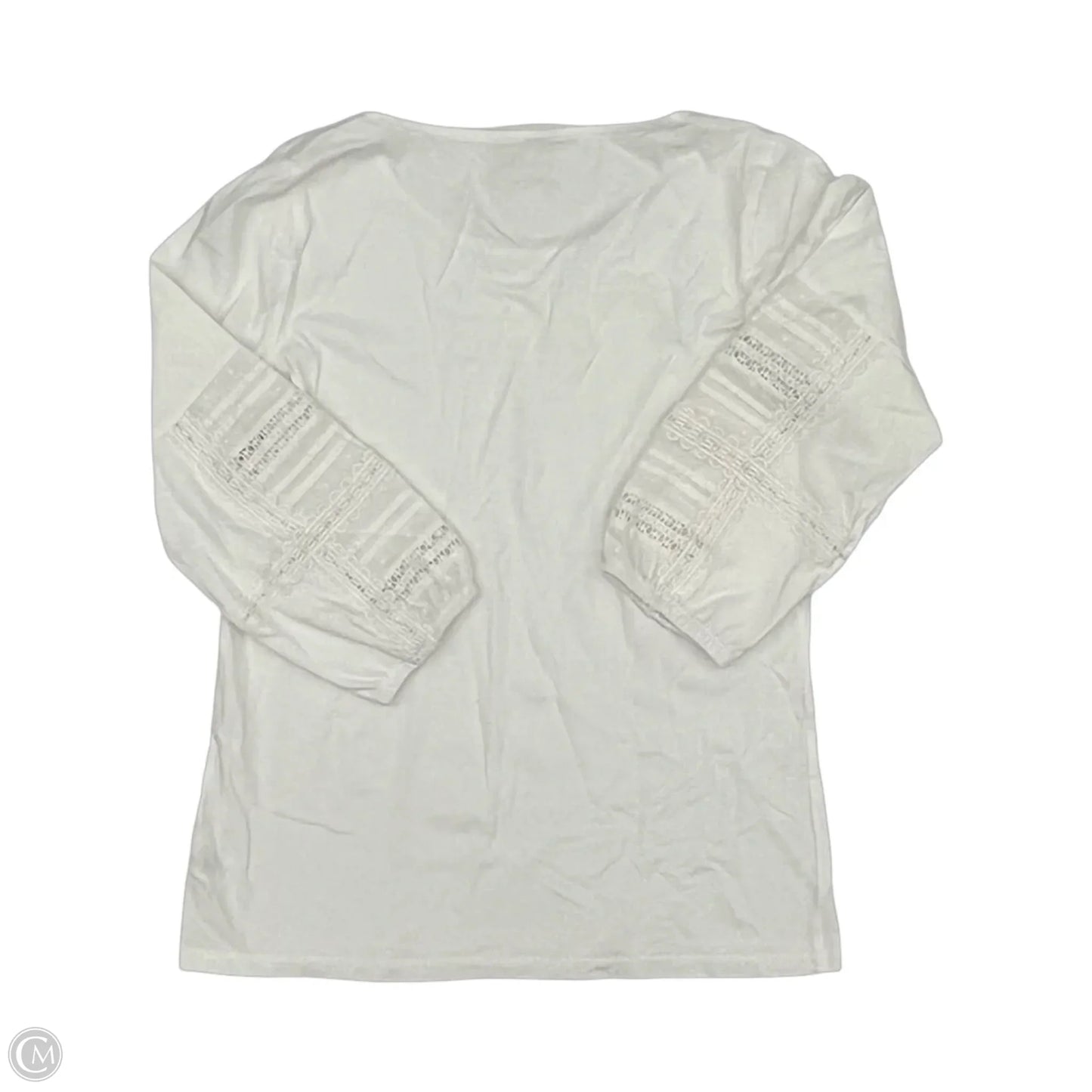 Top 3/4 Sleeve By Talbots In Cream, Size: S