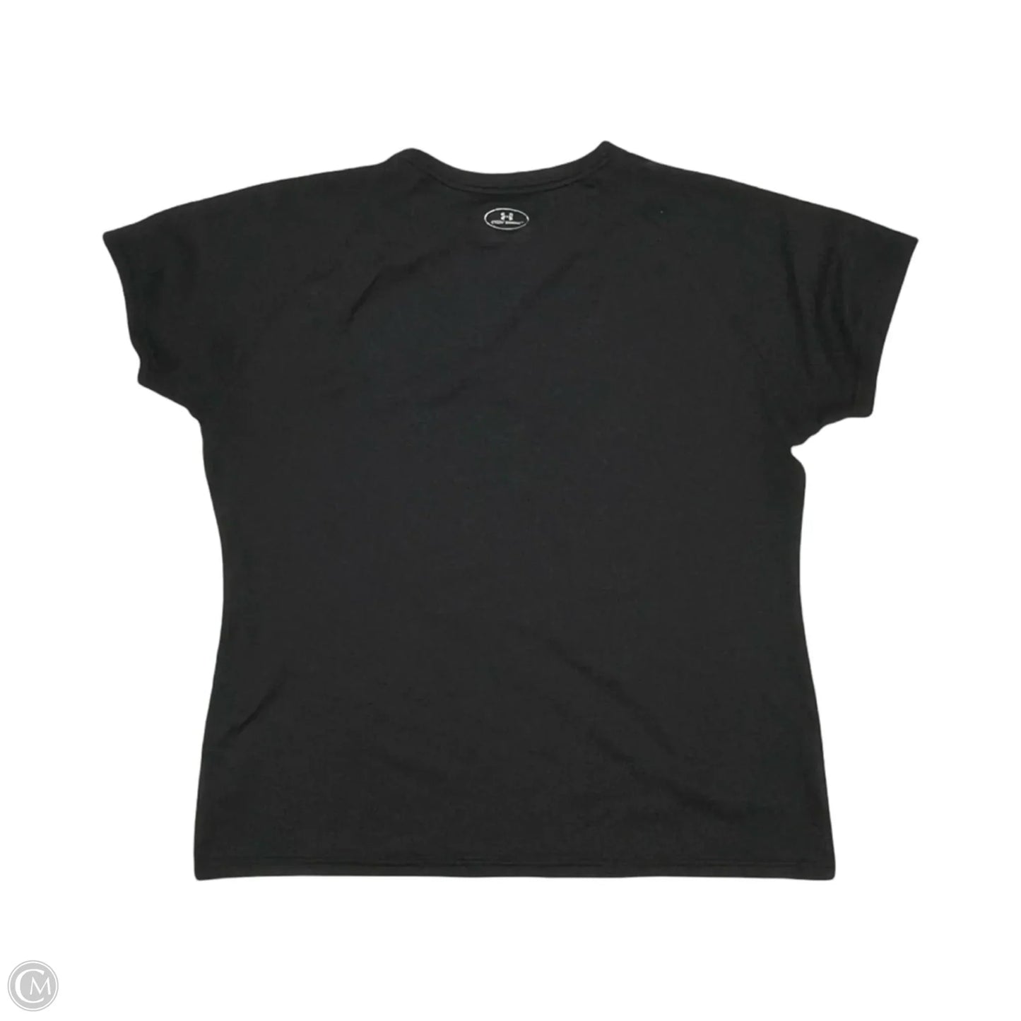 Athletic Top Short Sleeve By Under Armour In Black, Size: Xl