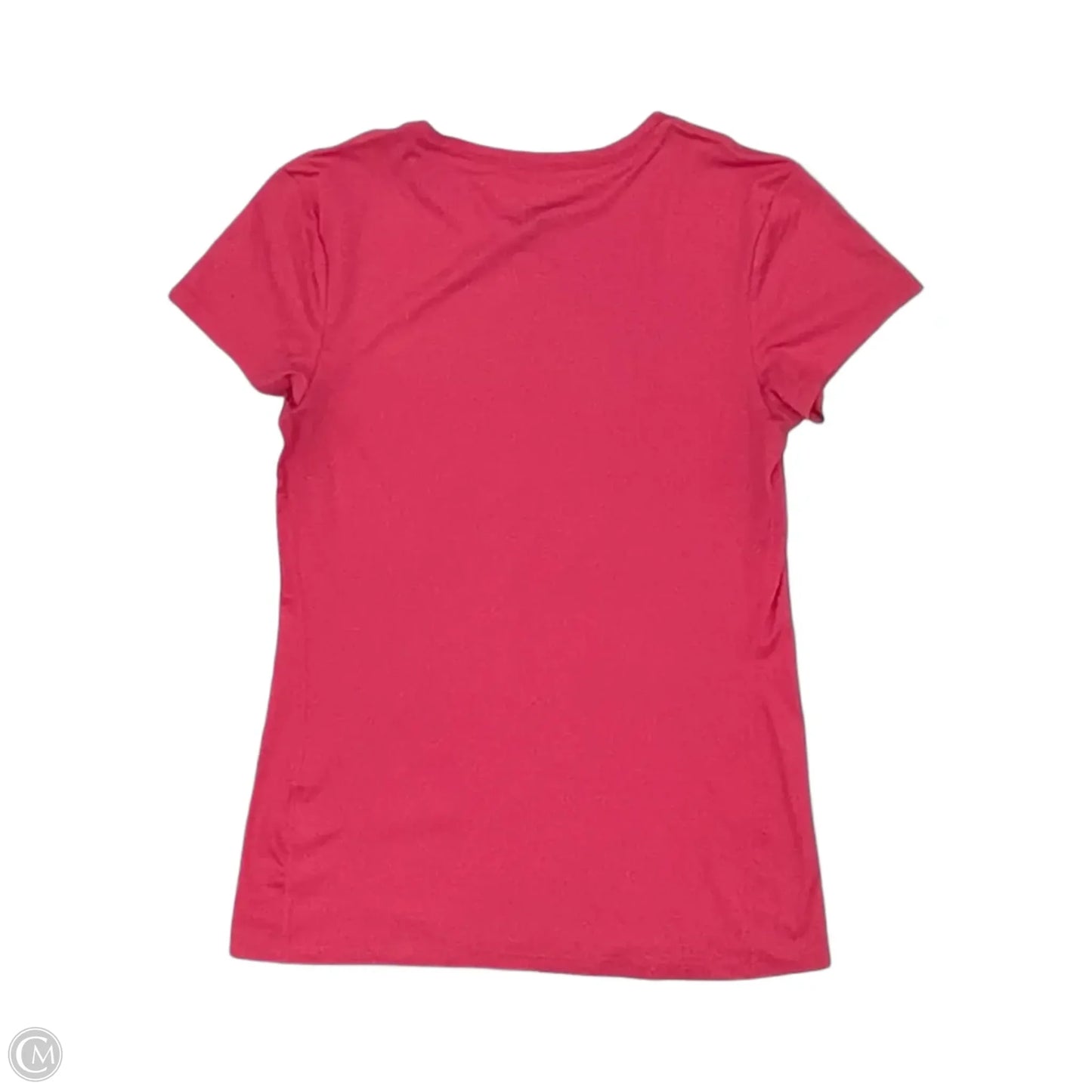Athletic Top Short Sleeve By Nike In Pink, Size: S