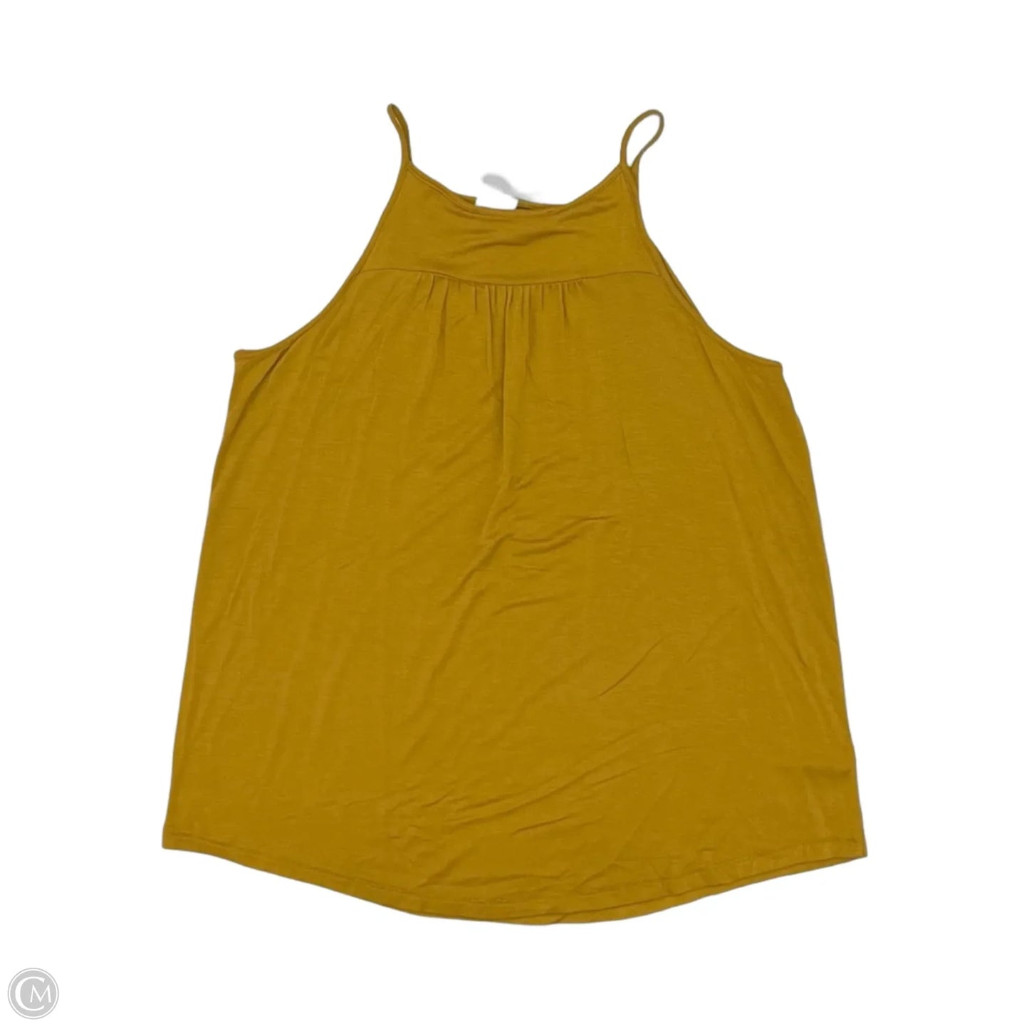 Top Sleeveless By Loft In Yellow, Size: M