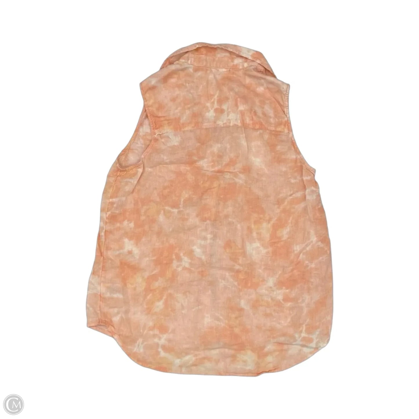 Top Sleeveless By Time And Tru In Orange, Size: M