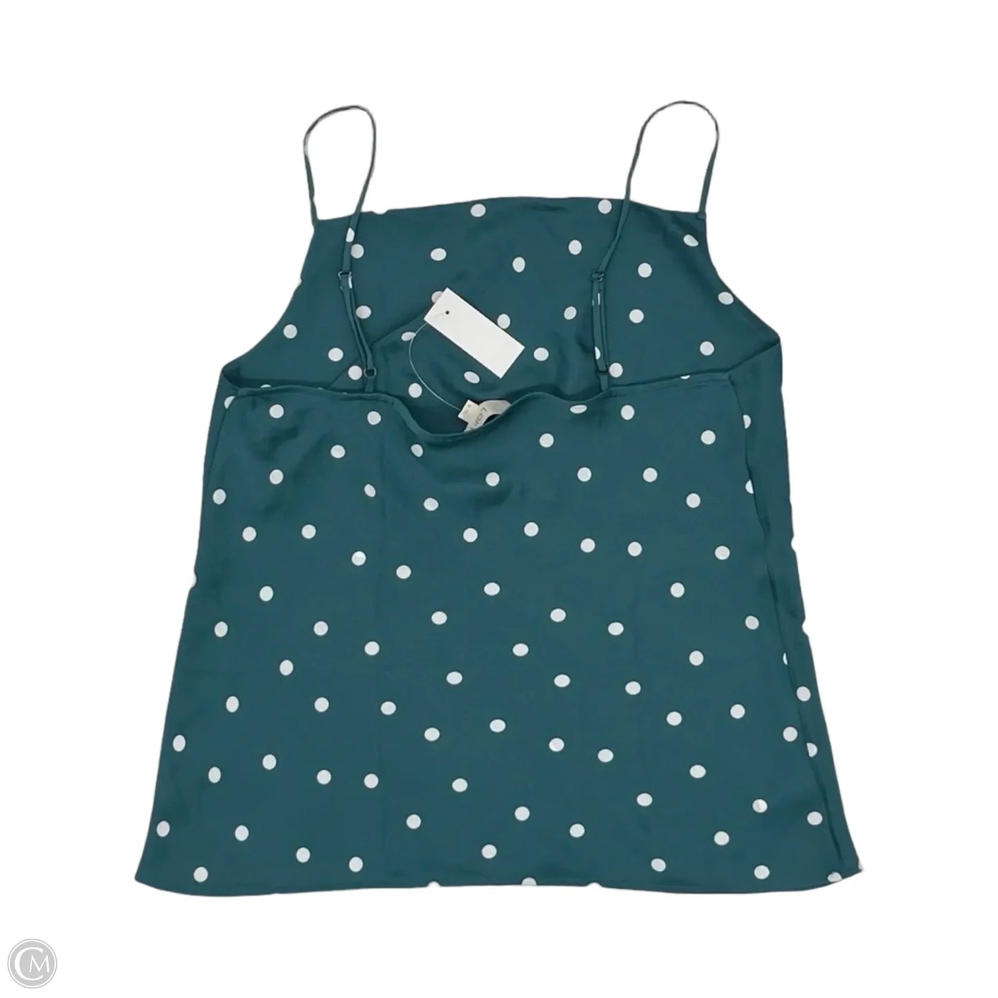 Blouse Sleeveless By Loft In Polkadot Pattern, Size: M