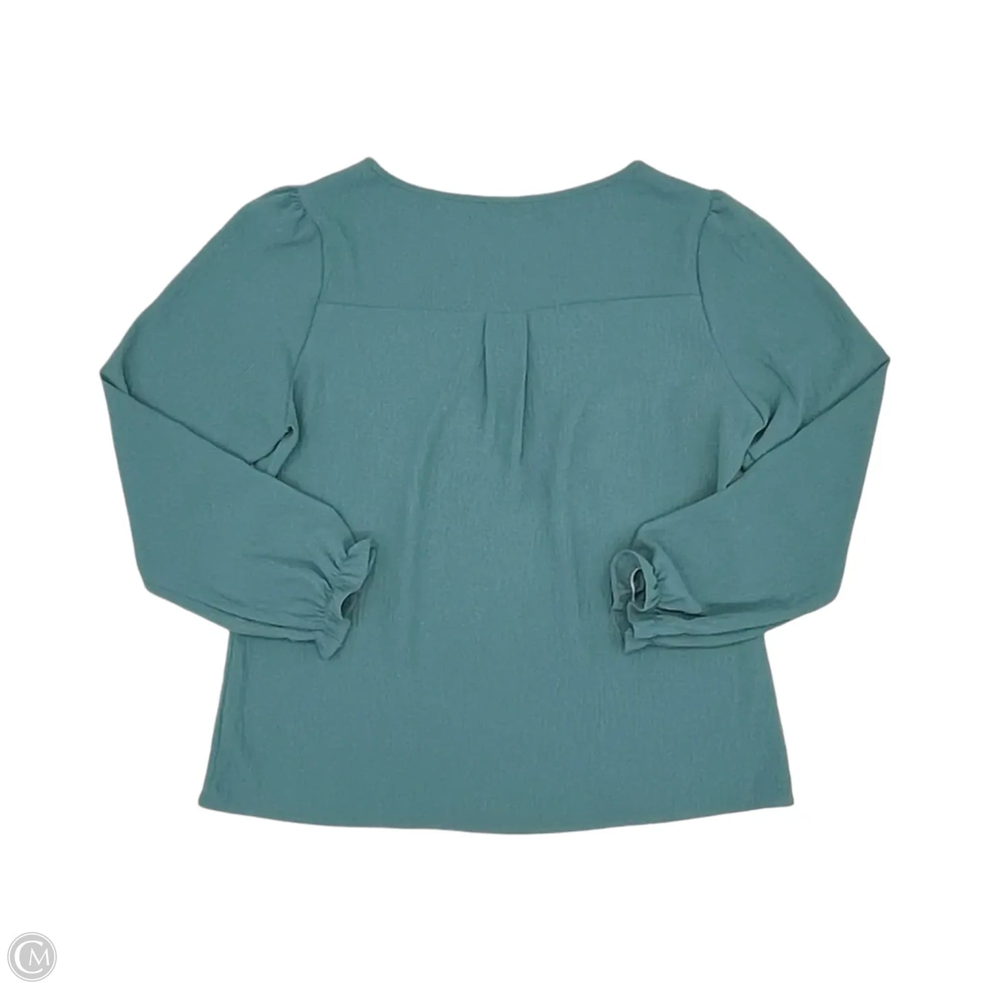 Blouse Long Sleeve By Cmf In Green, Size: L