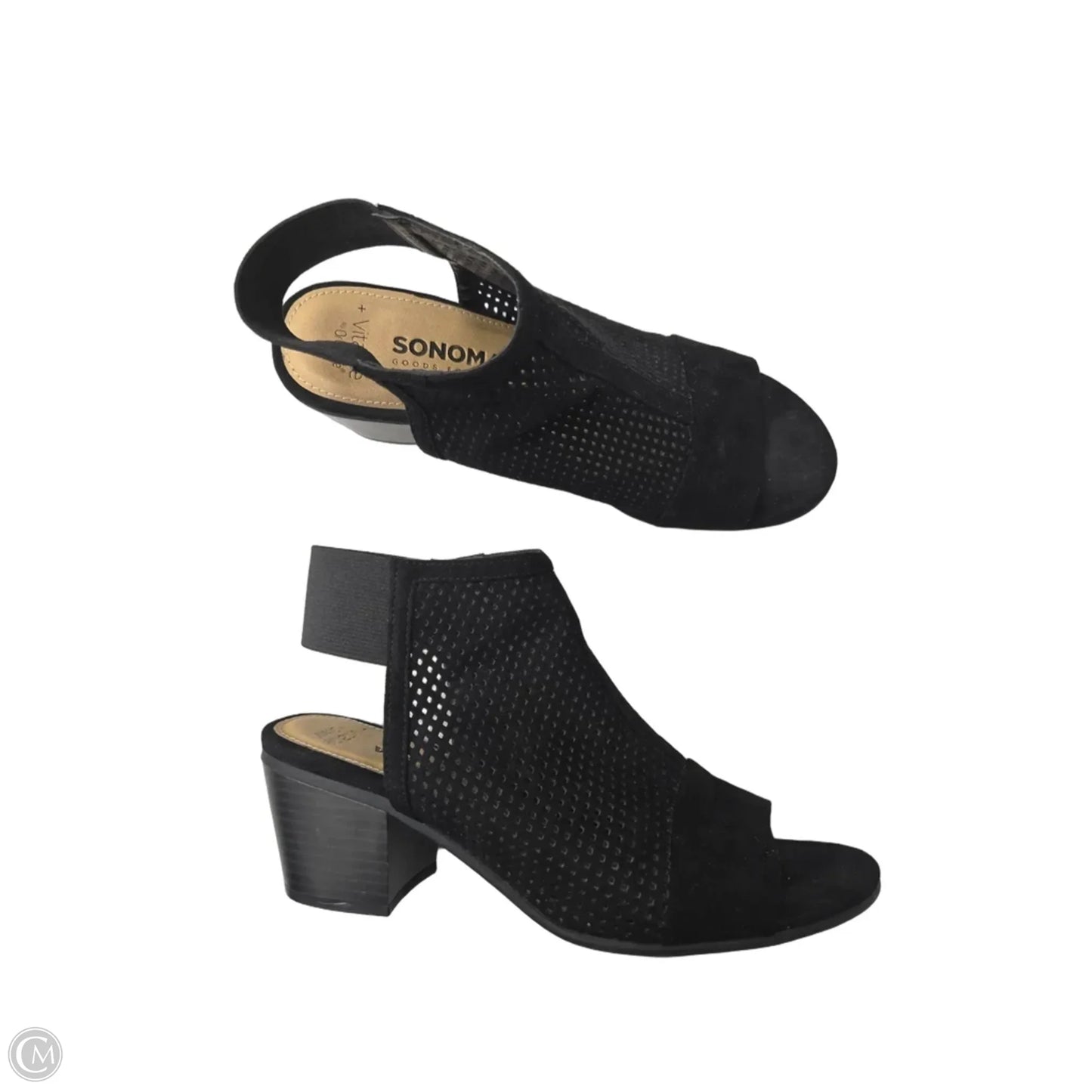 Sandals Heels Block By Sonoma In Black, Size: 8
