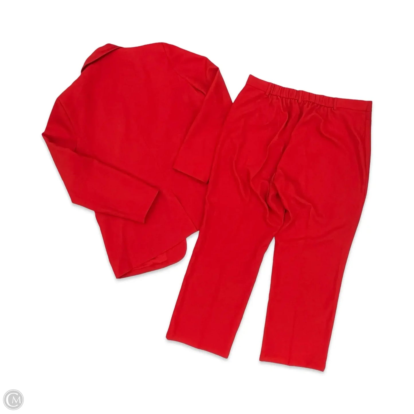 Pants Suit 2pc By Cmf In Red, Size: 2x
