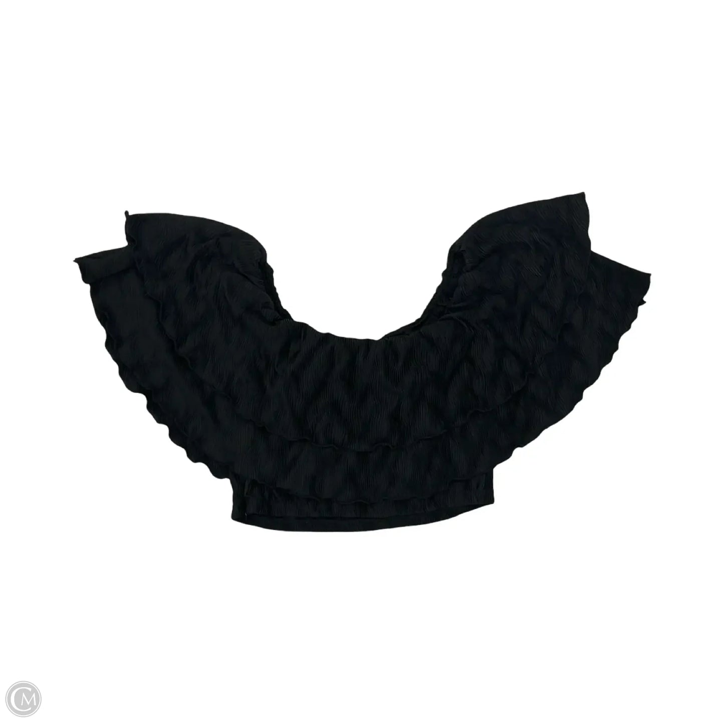 Blouse Short Sleeve By Lucy Paris In Black, Size: Xs