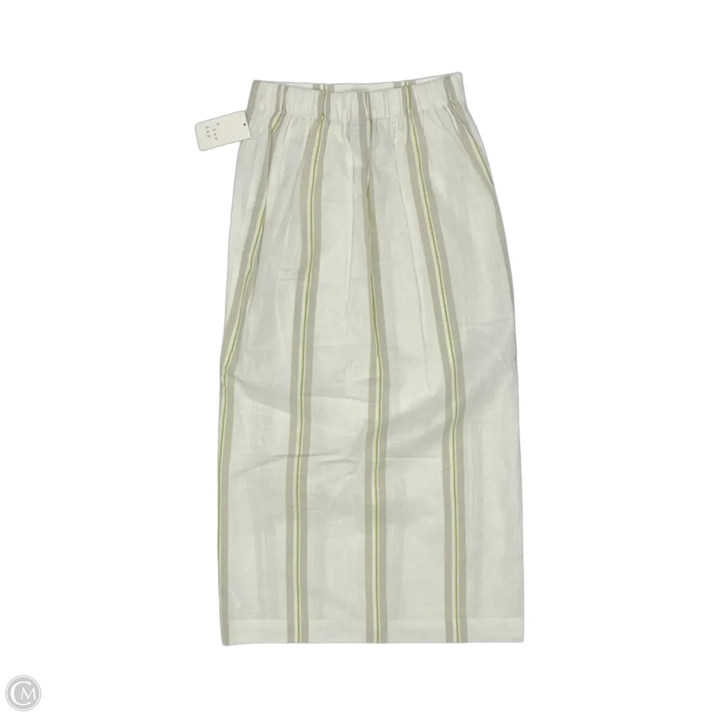 Skirt Midi By A New Day In Striped Pattern, Size: S
