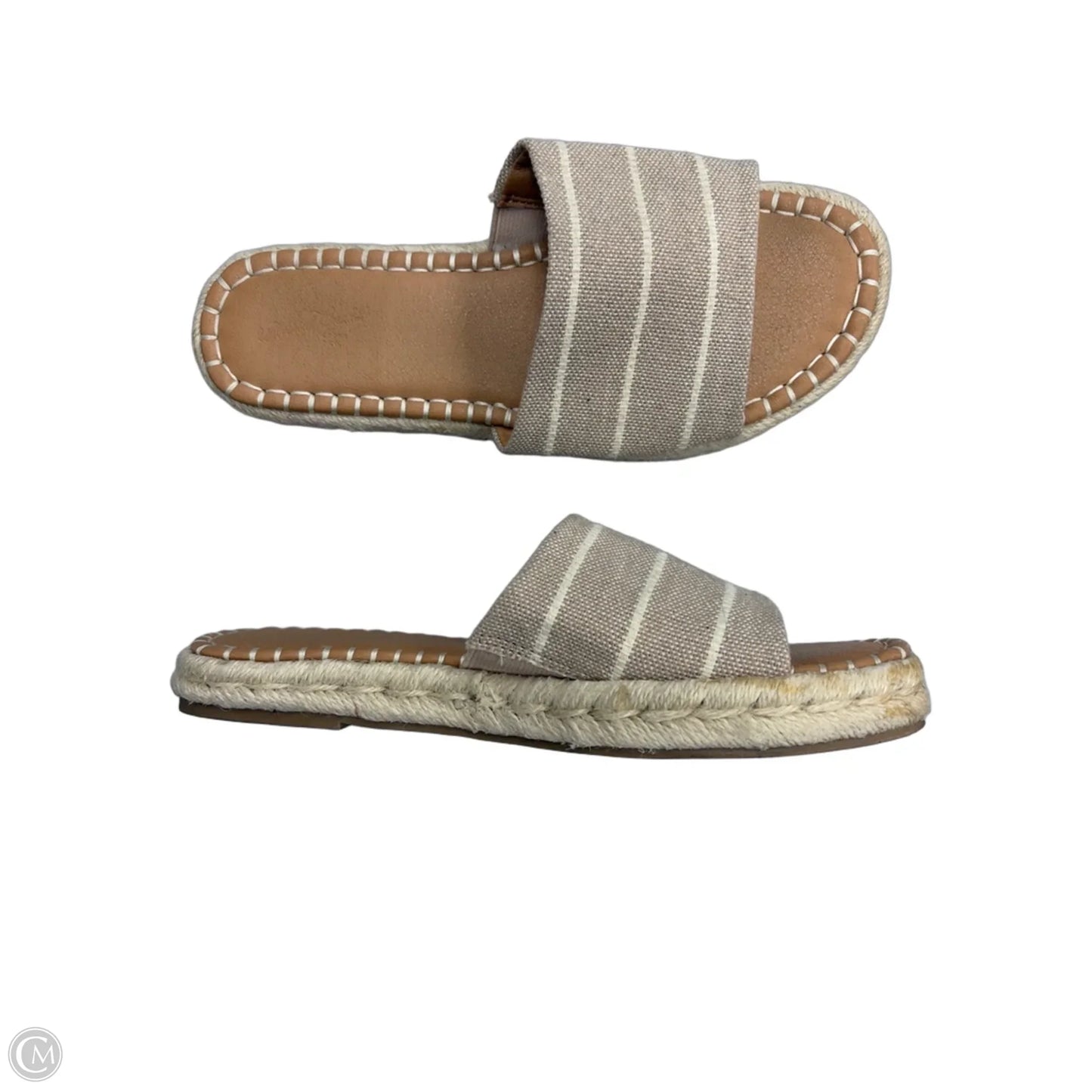 Sandals Flats By Universal Thread In Tan, Size: 6.5