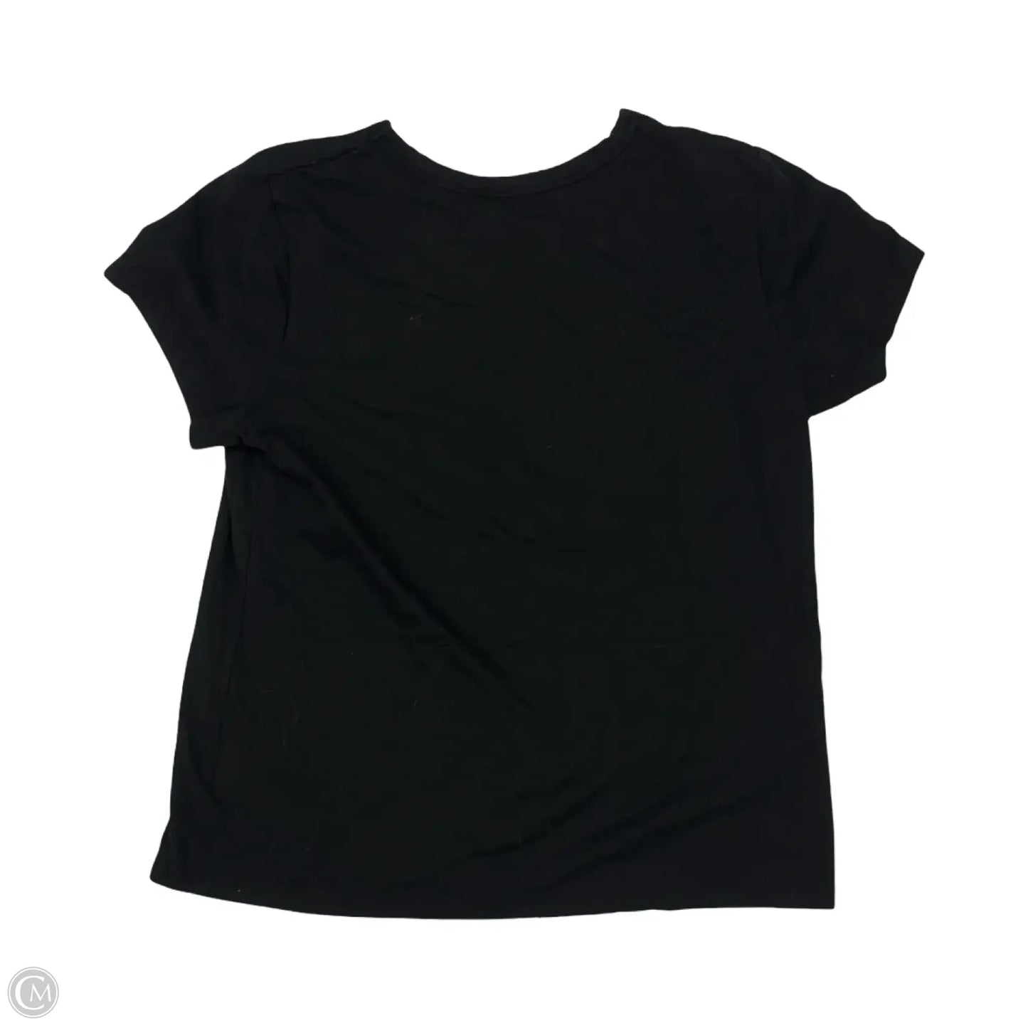 Top Short Sleeve By Time And Tru In Black, Size: M
