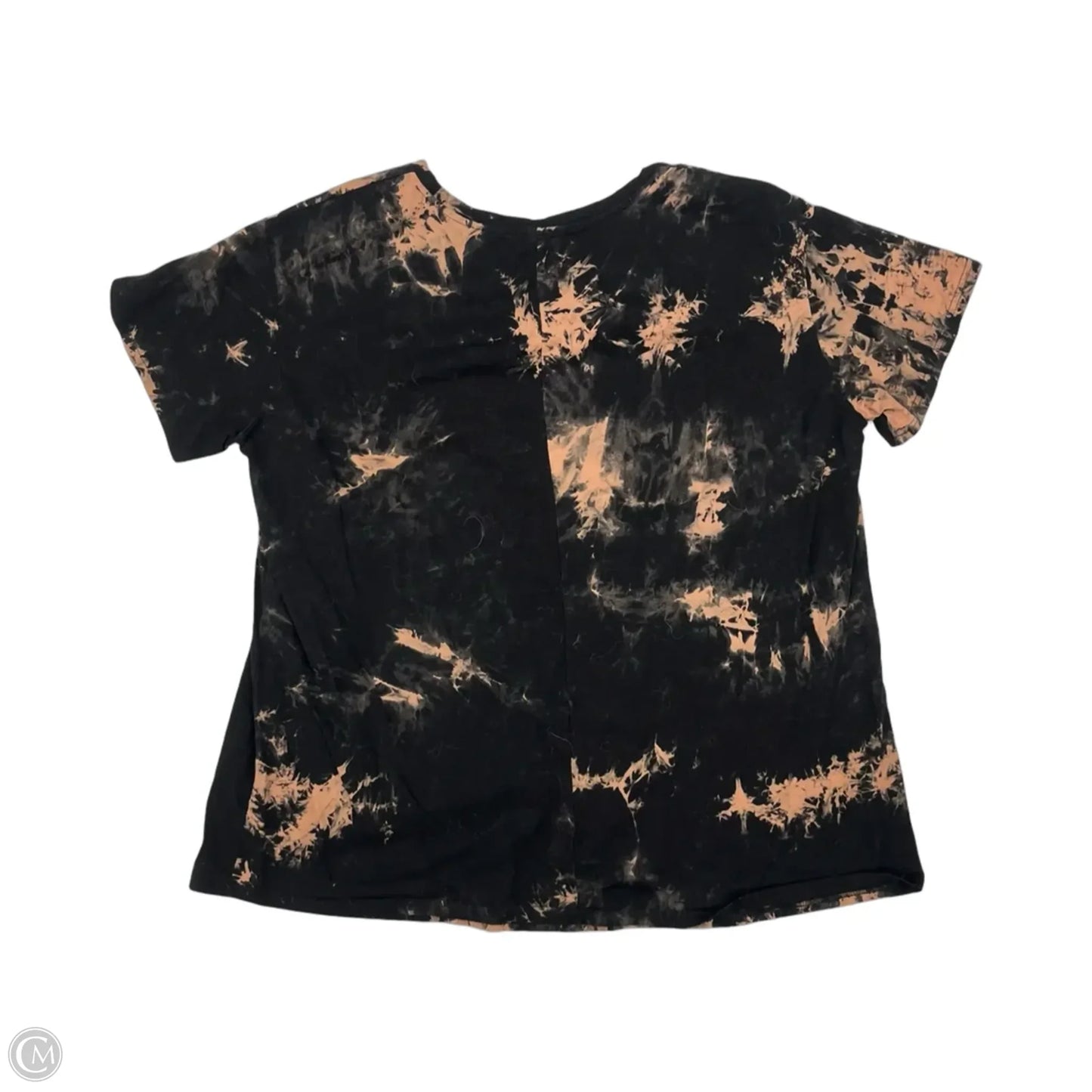Top Short Sleeve By Shein In Black & Brown, Size: 6