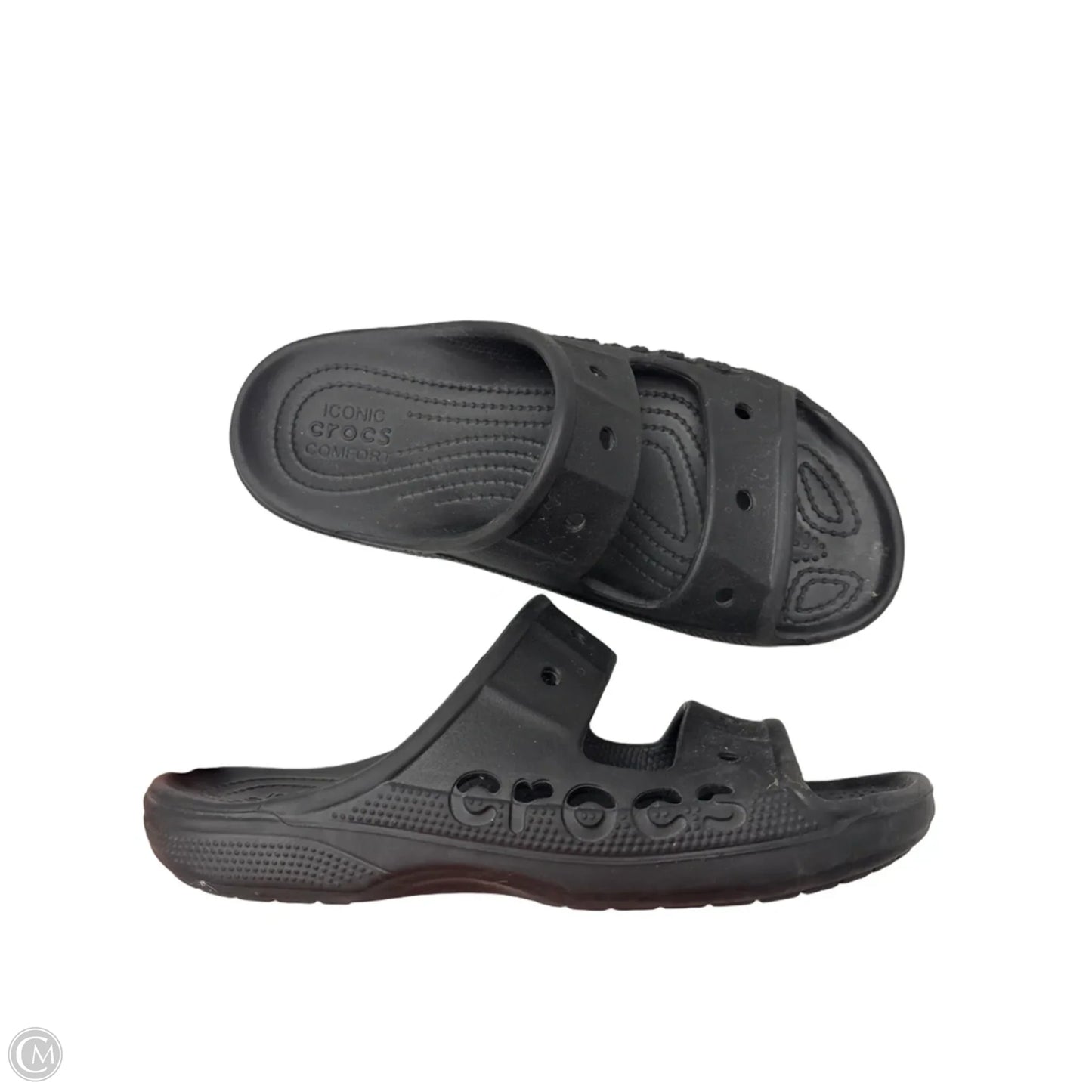 Sandals Sport By Crocs In Black, Size: 10