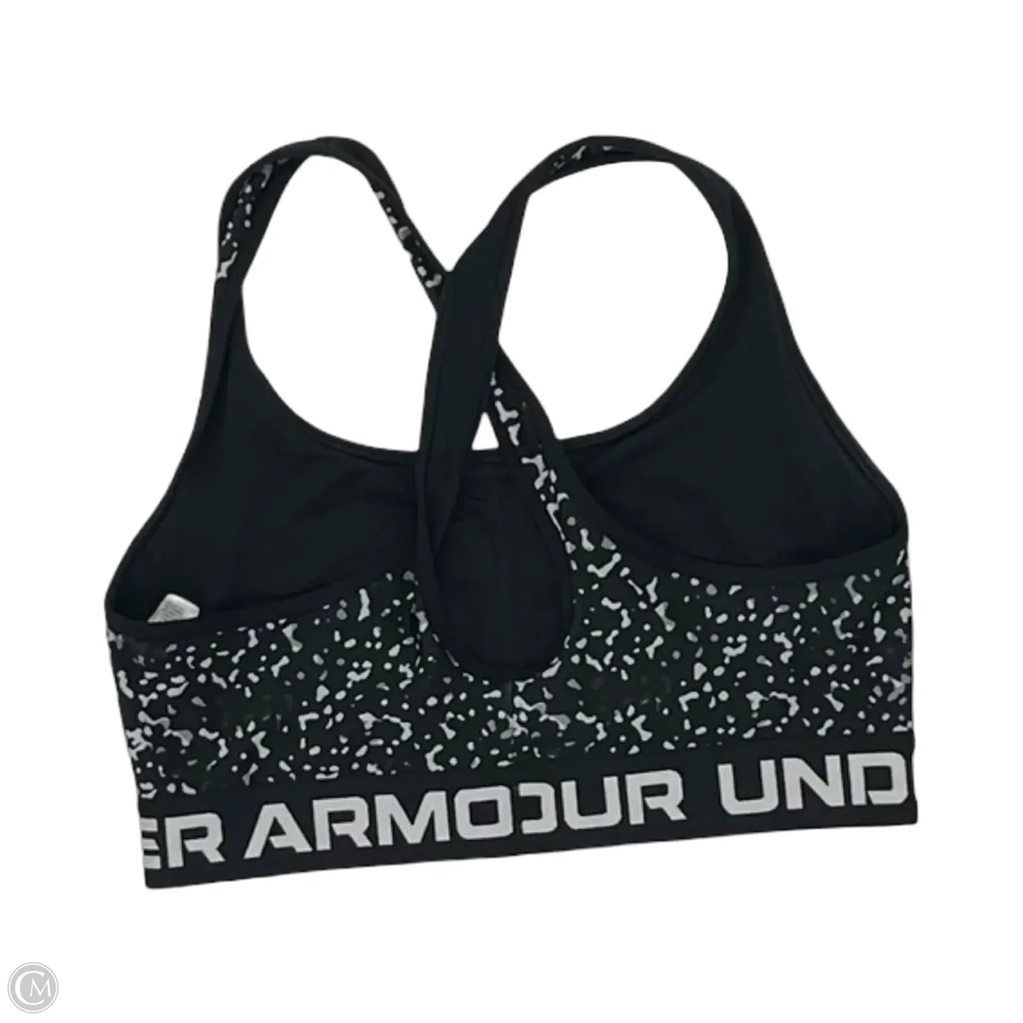 Athletic Bra By Under Armour In Grey & White, Size: M