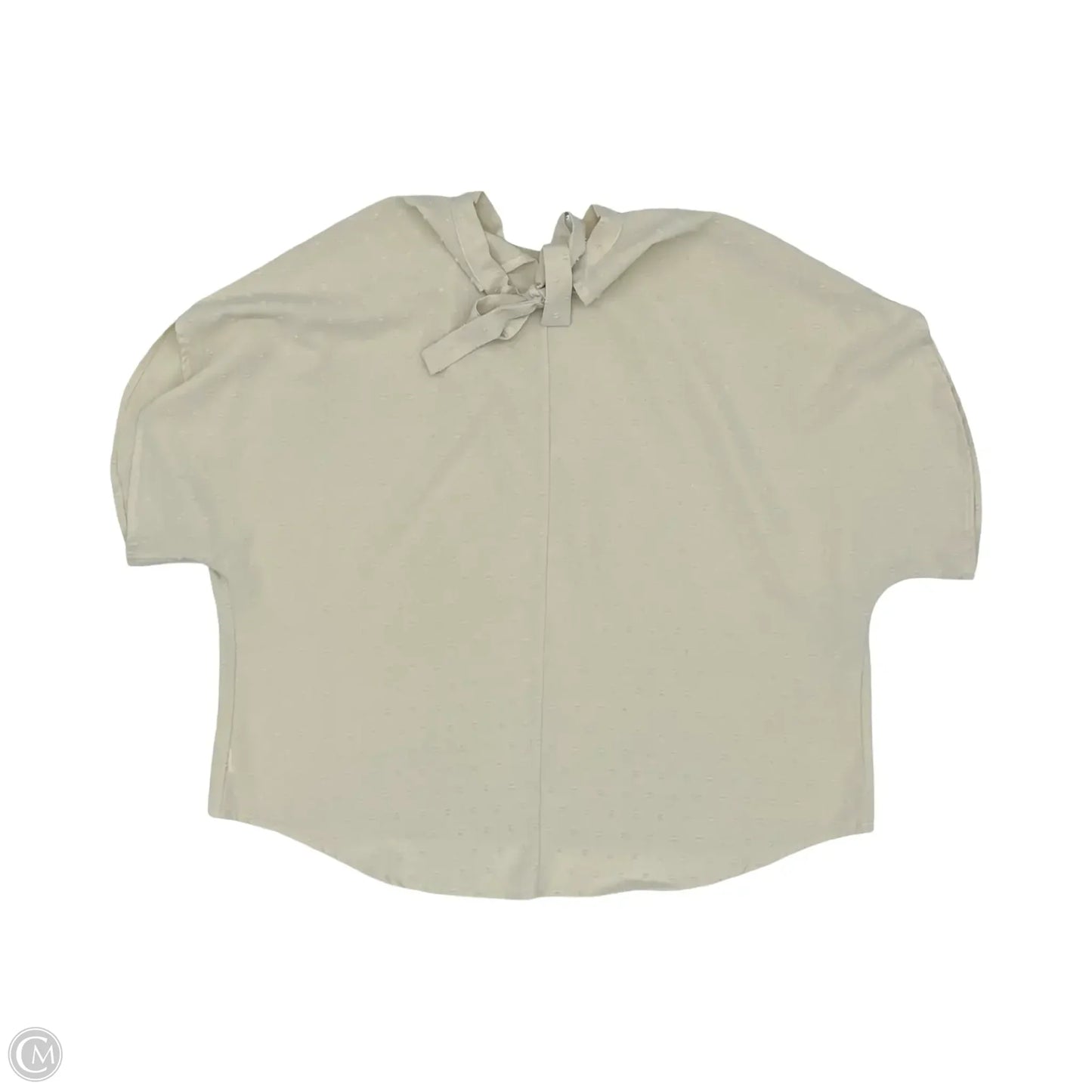 Blouse Short Sleeve By Cmf In Tan, Size: Xl