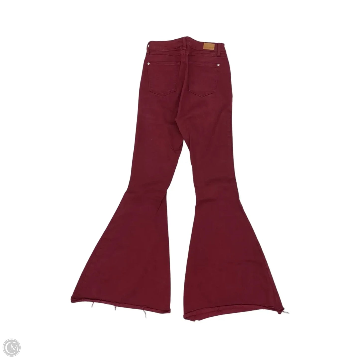 Jeans Flared By Judy Blue In Red Denim, Size: 6