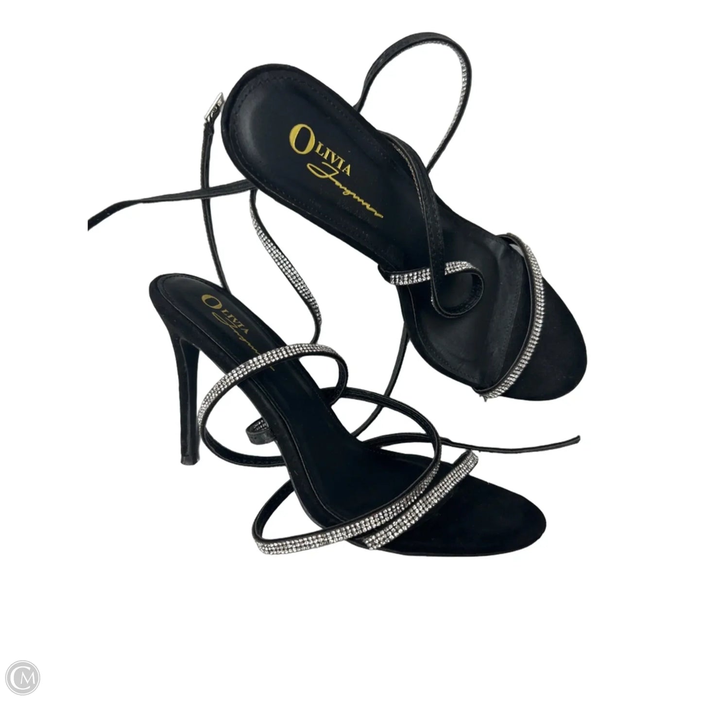 Sandals Heels Stiletto By Cmf In Black, Size: 10